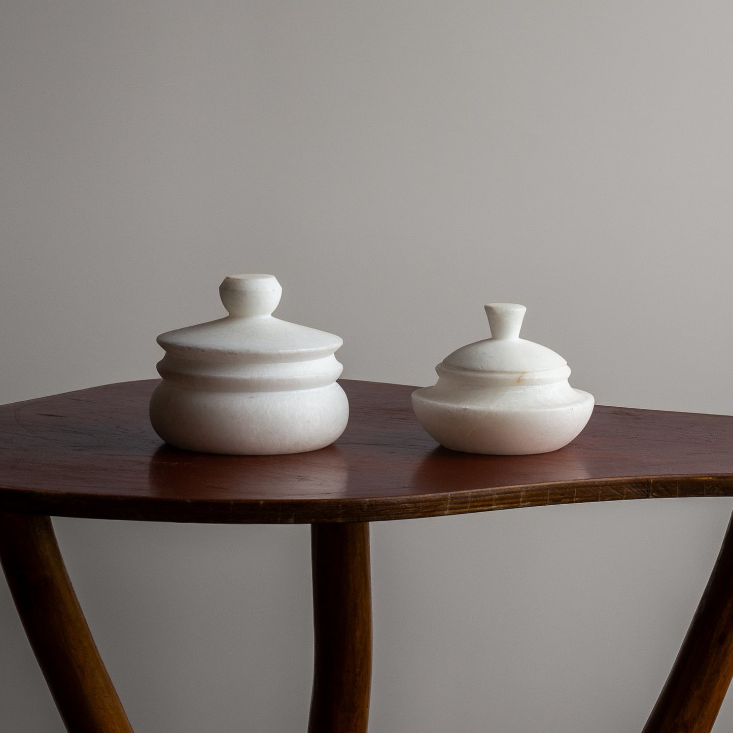 Italian Alabaster Lidded Jars
