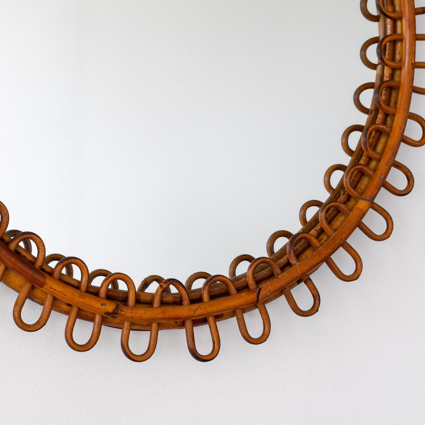 Rattan & Bamboo Mirror