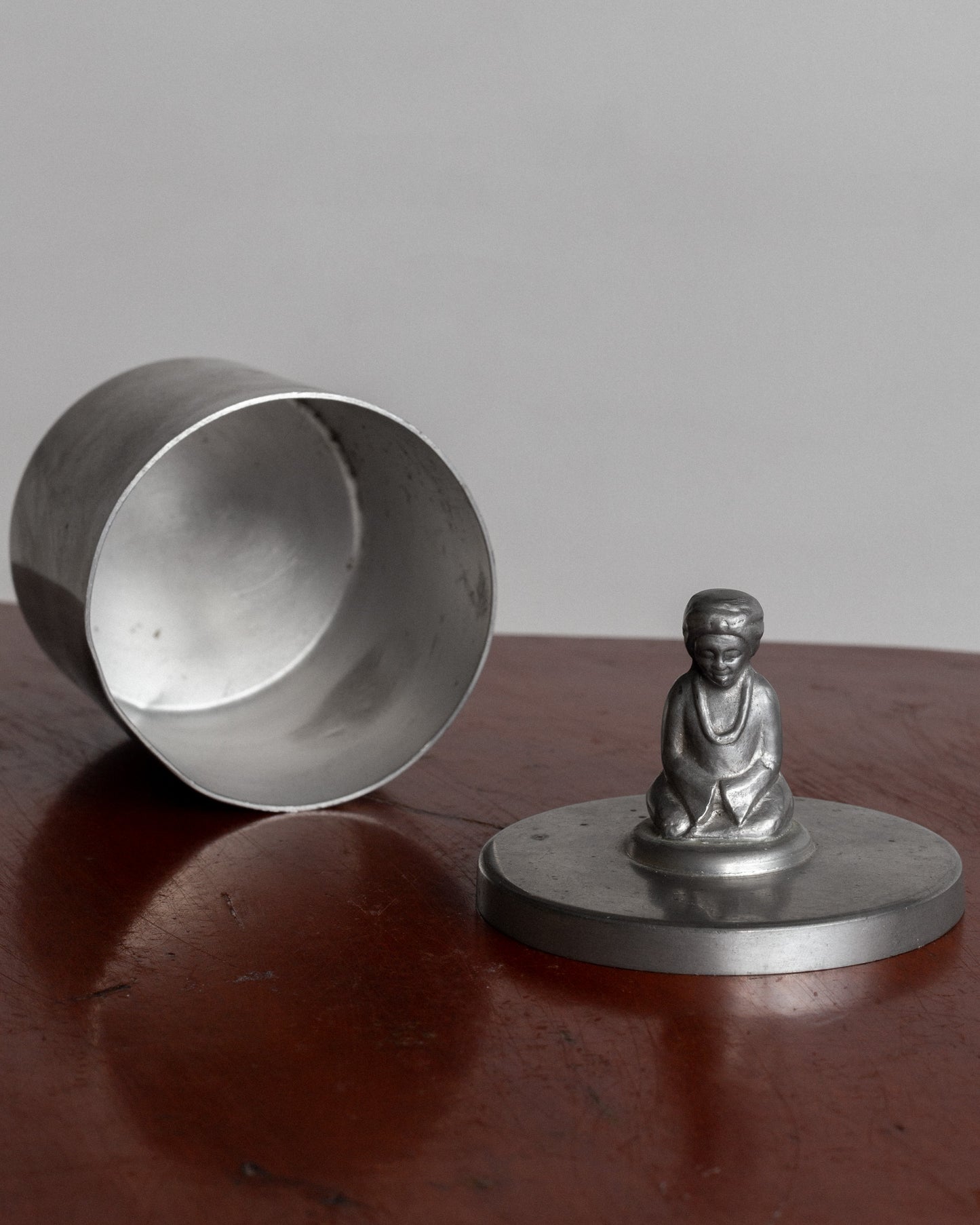 Pewter Box in Egyptian Revival Style