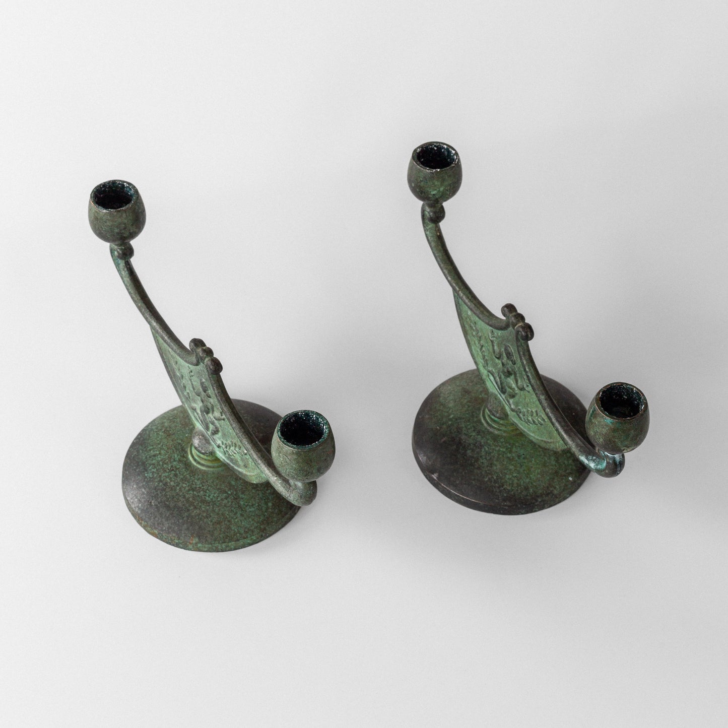 Pair of Bronze Candelabra