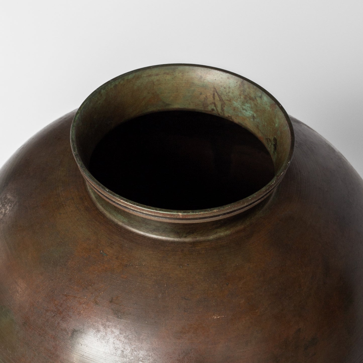Spherical Metal Vase