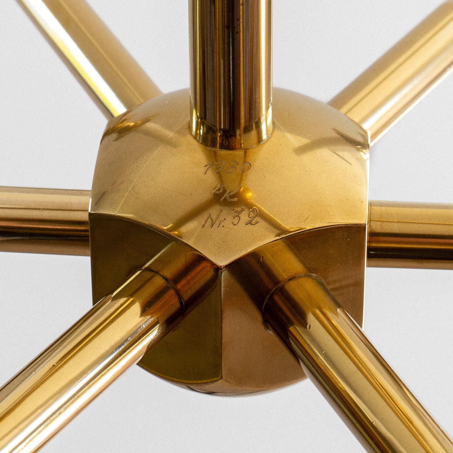 Brass Candle Chandelier
