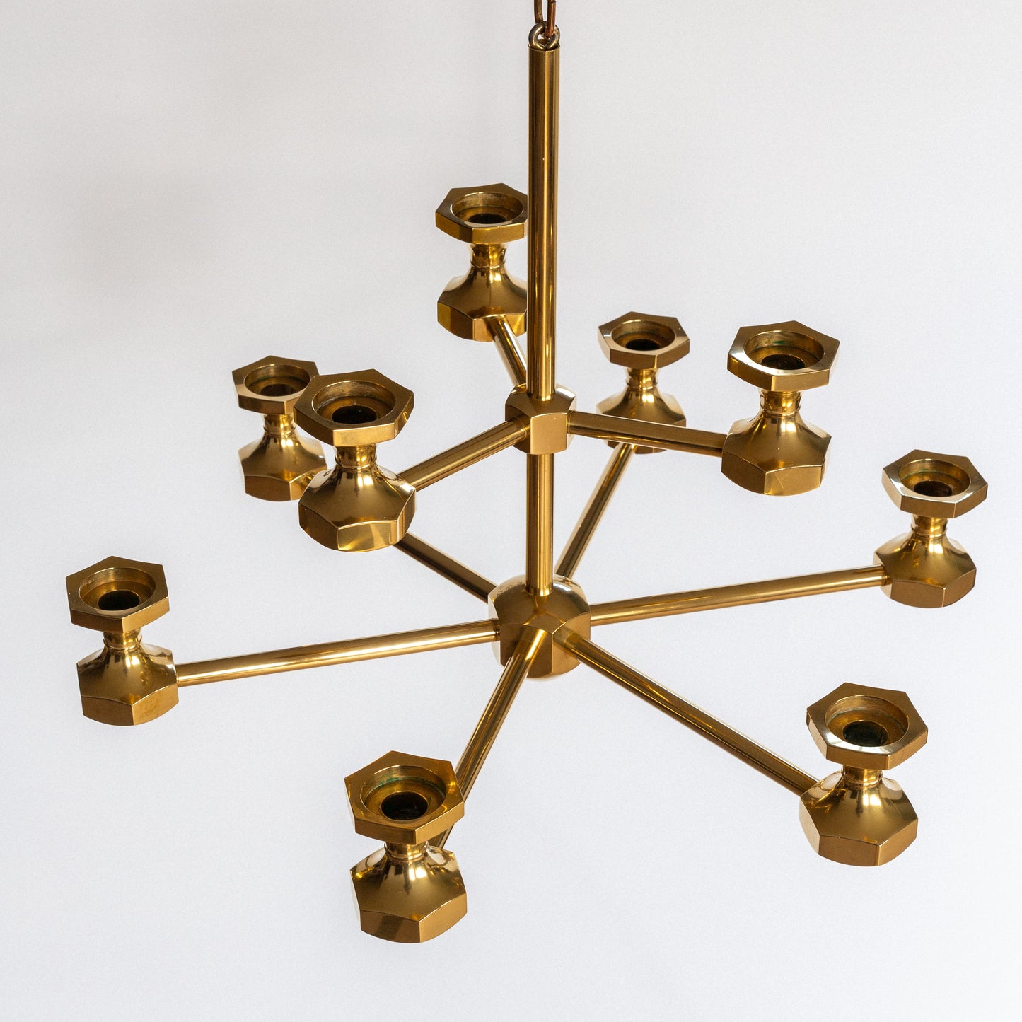 Brass Candle Chandelier