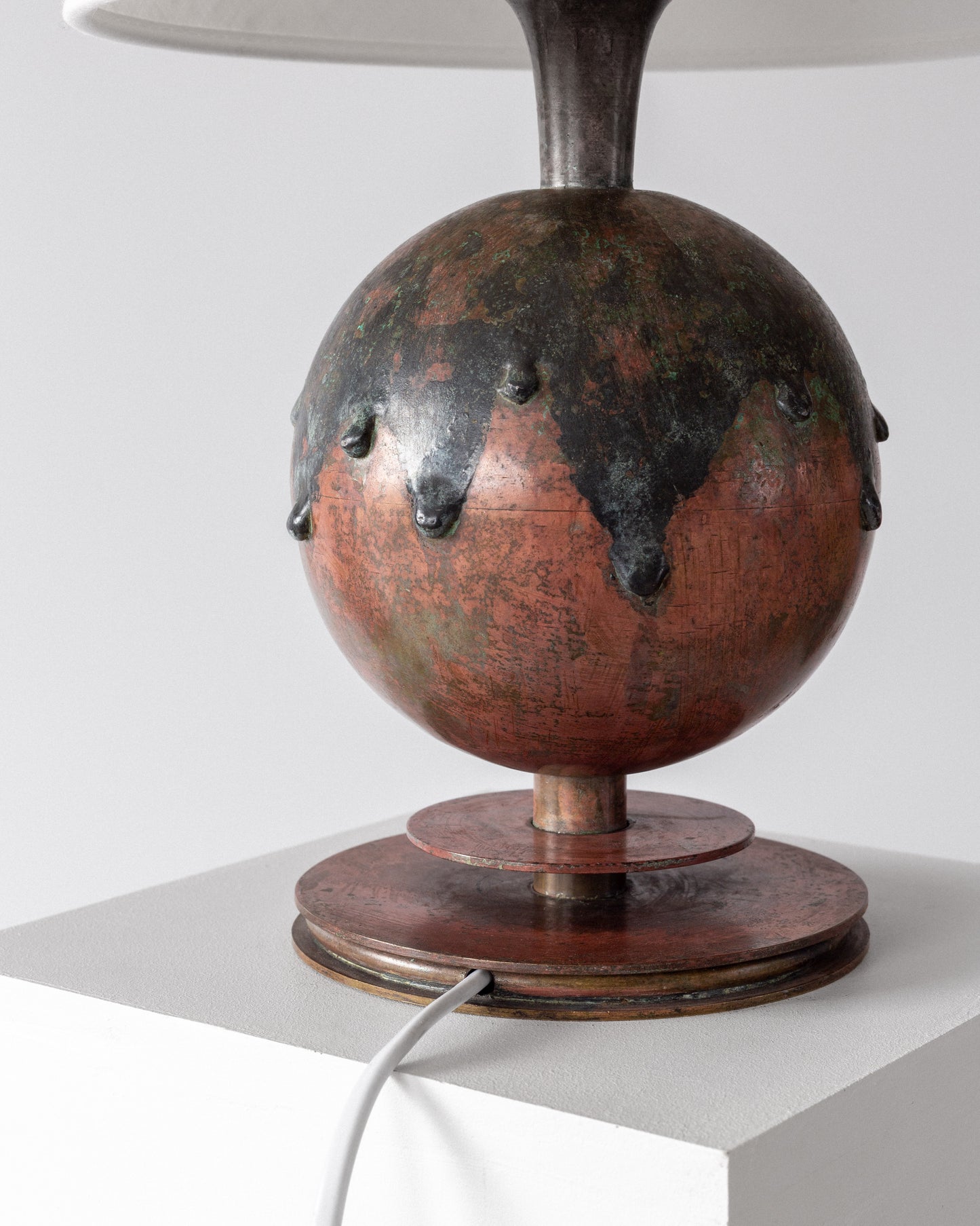 Patinated Bronze Table Lamp
