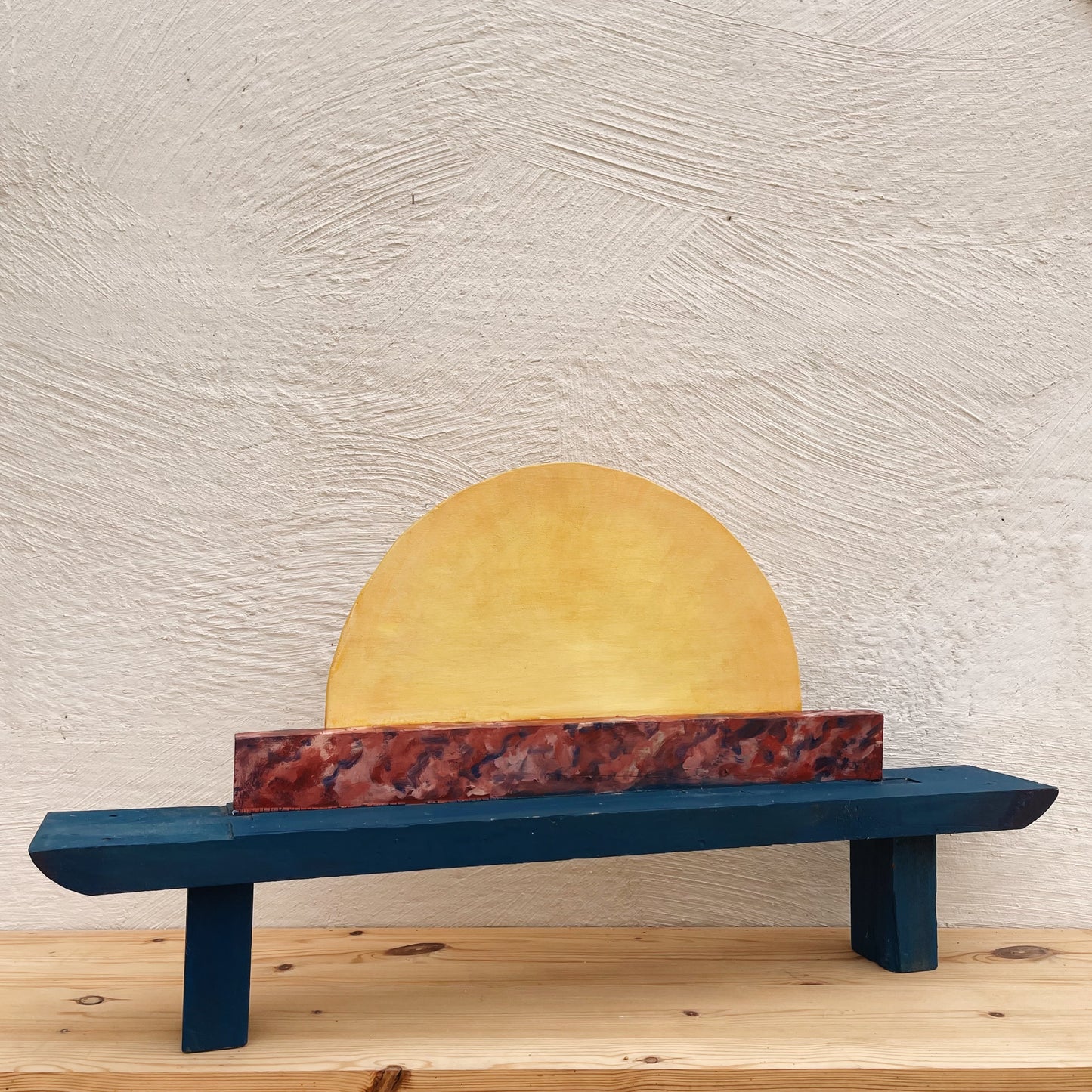 Vintage Wooden Rising Sun