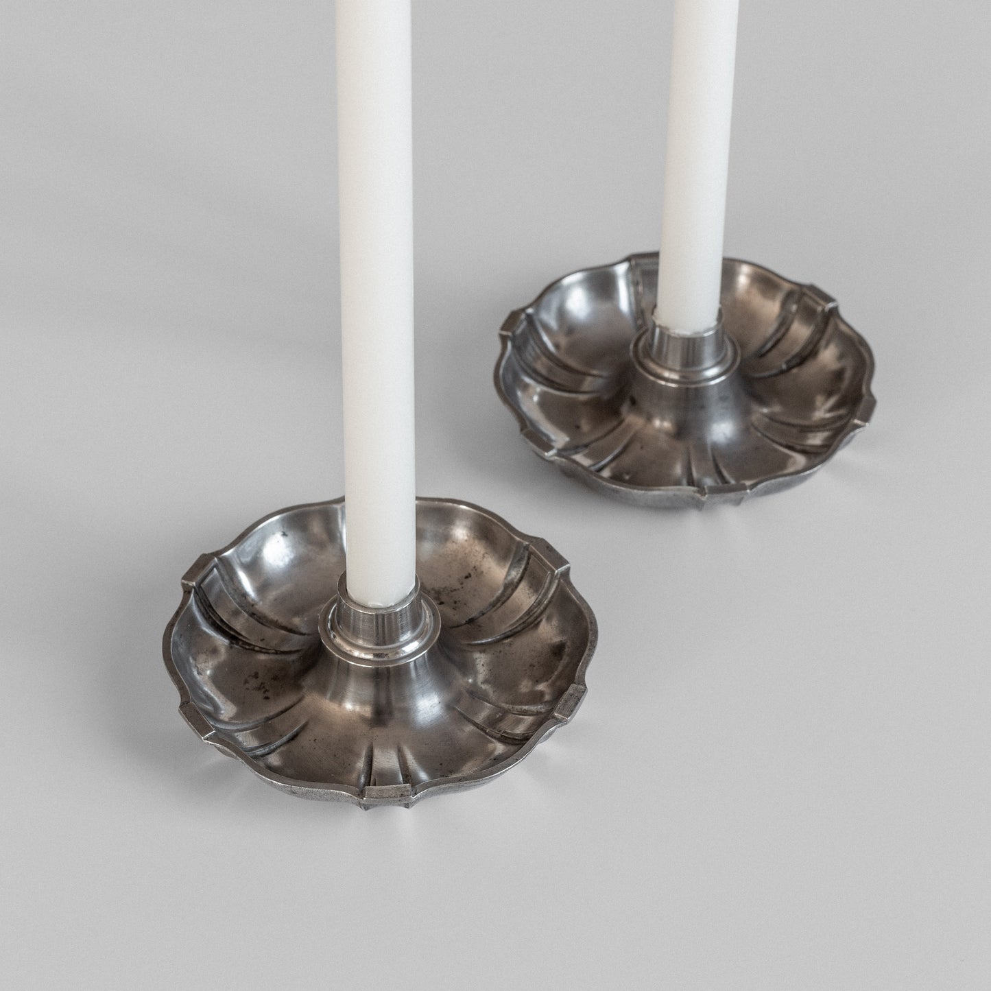 Pewter Candlesticks