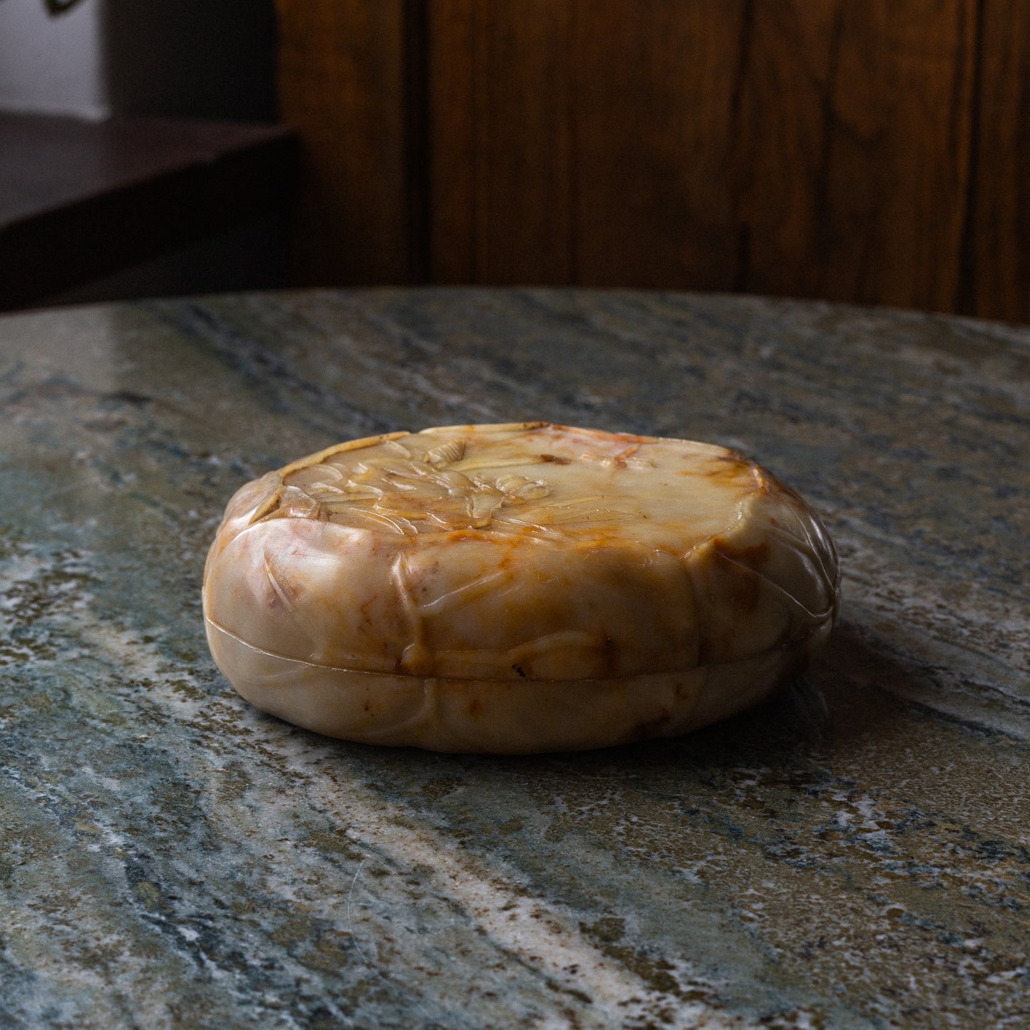 Carved Soaptstone Trinket Box