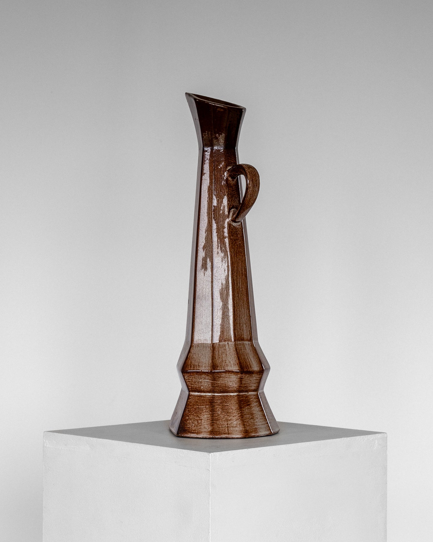 Cubist Ceramic Pitcher