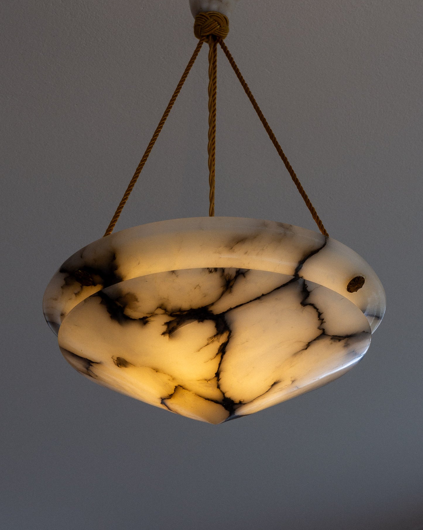 Diamond Alabaster Pendant