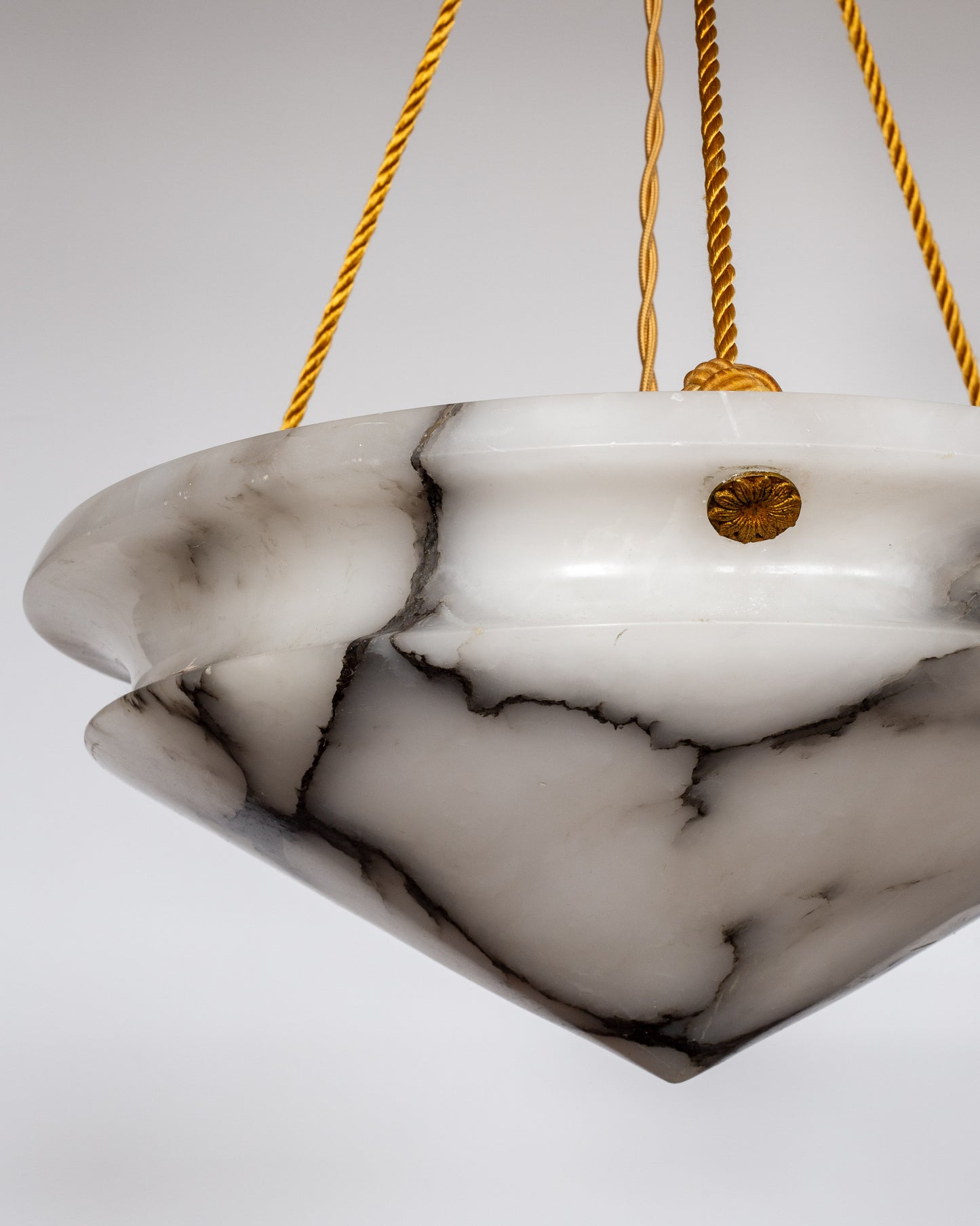 Diamond Alabaster Pendant