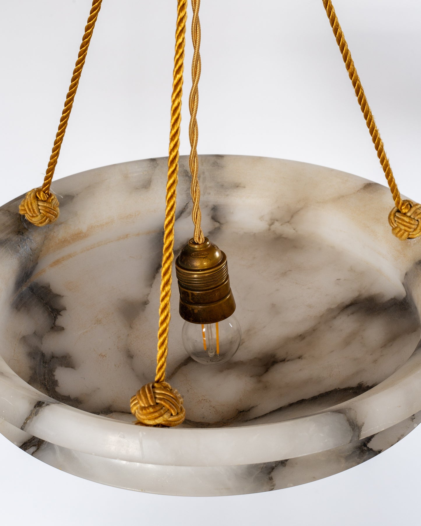 Diamond Alabaster Pendant