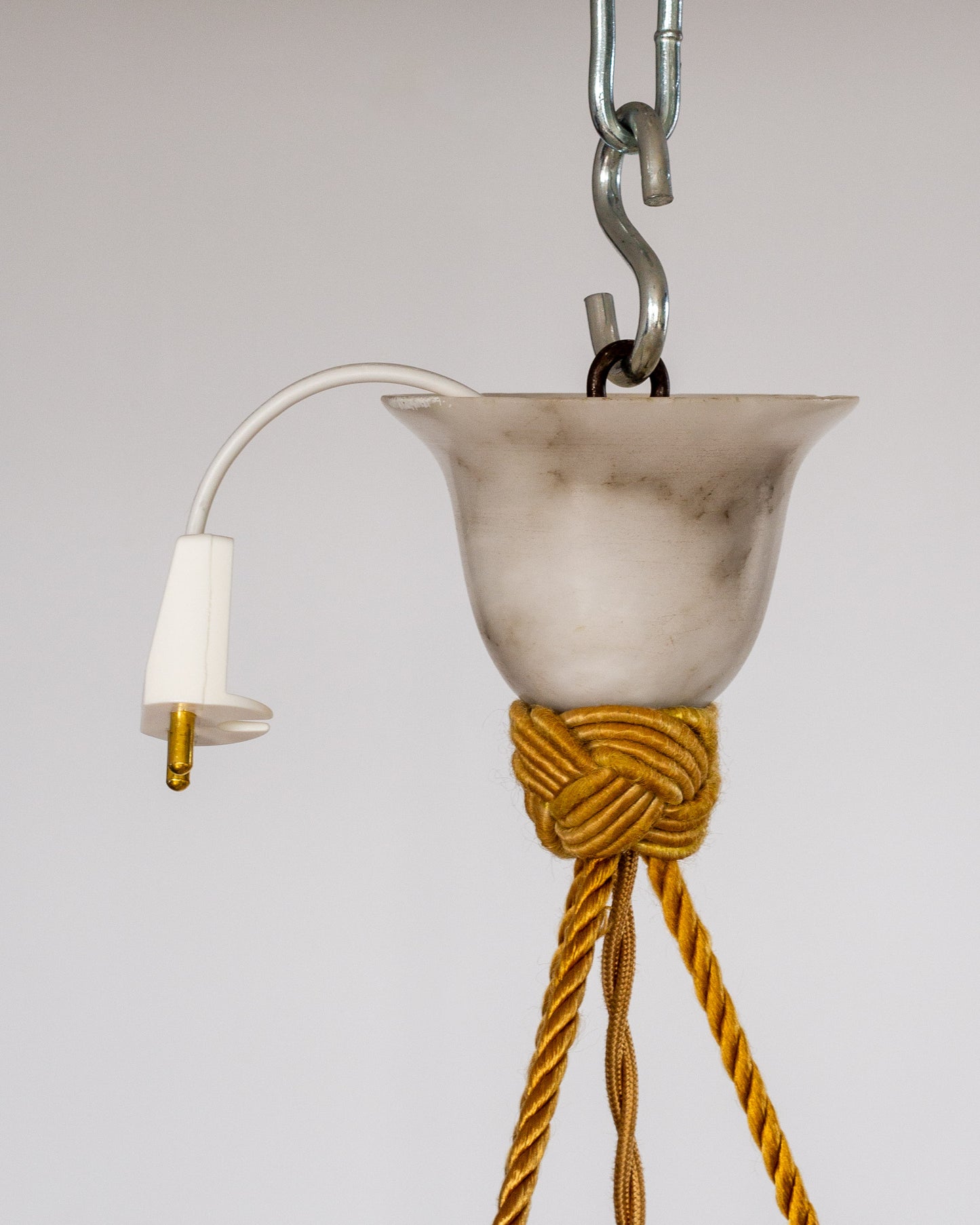 Diamond Alabaster Pendant