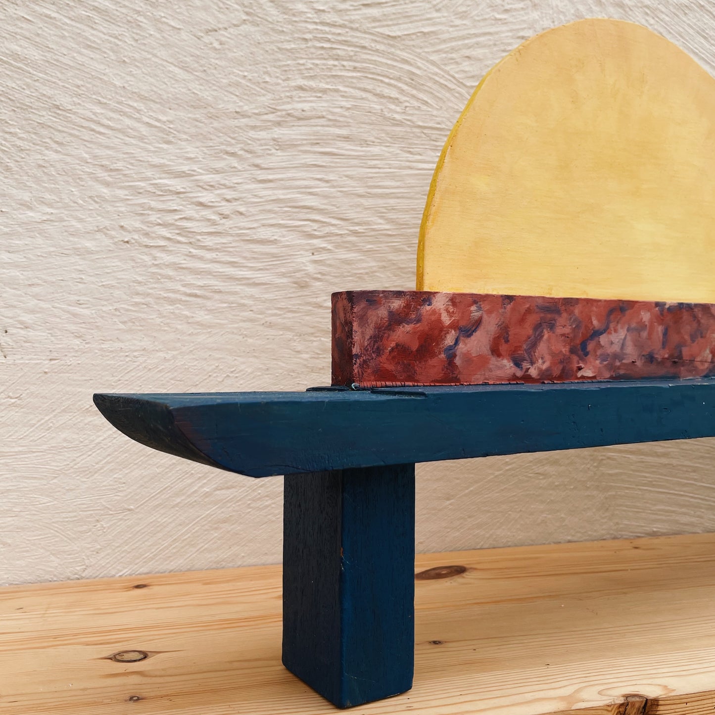 Vintage Wooden Rising Sun