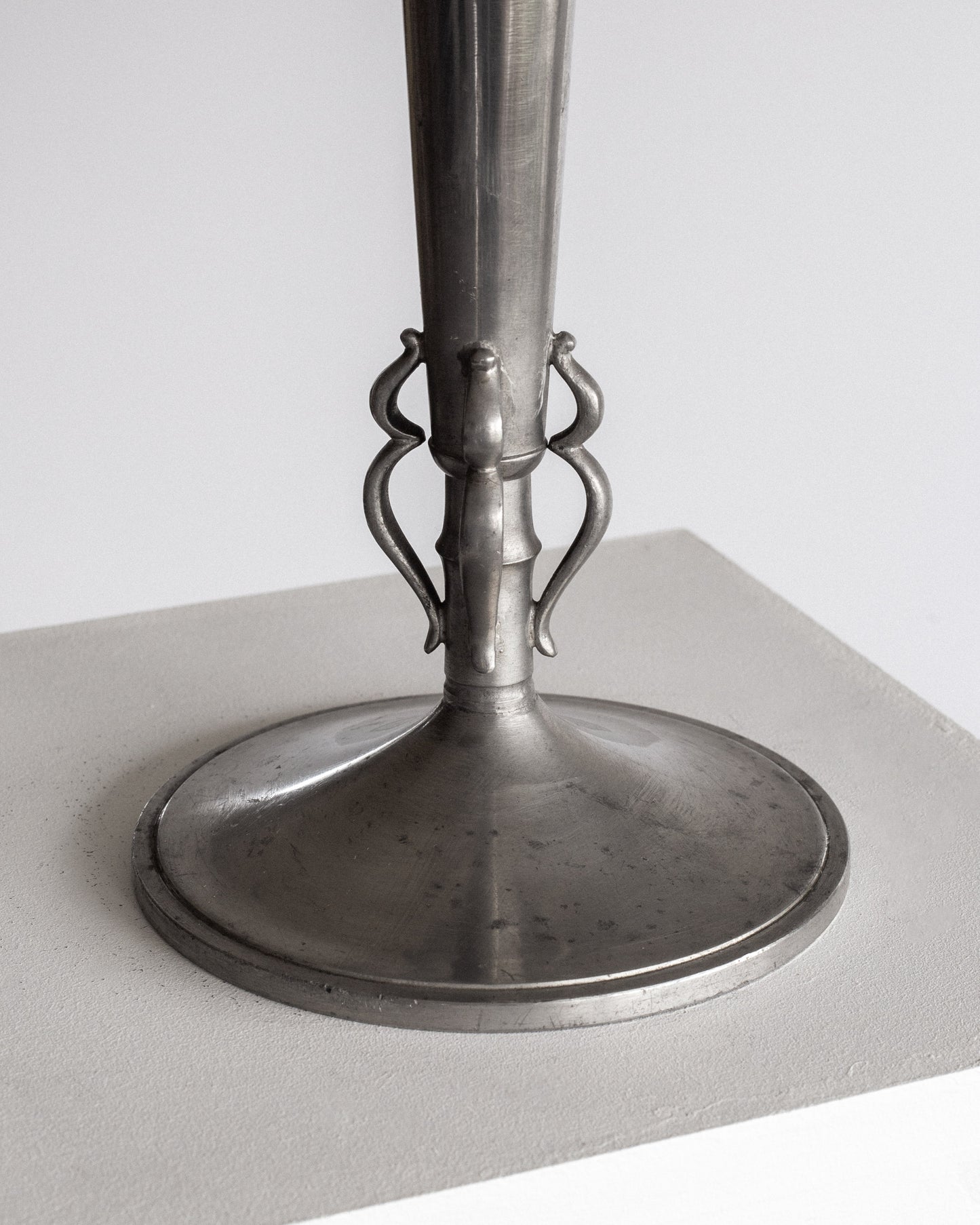 Pewter Trumpet Vase