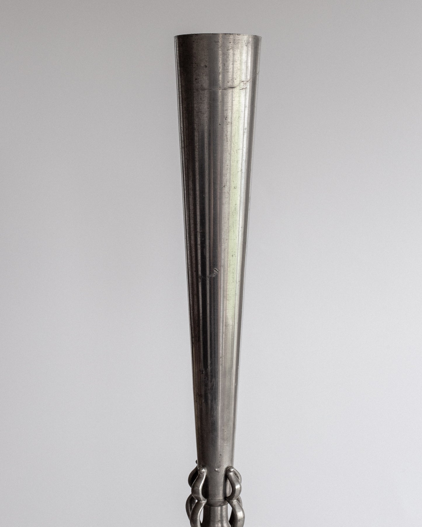 Pewter Trumpet Vase