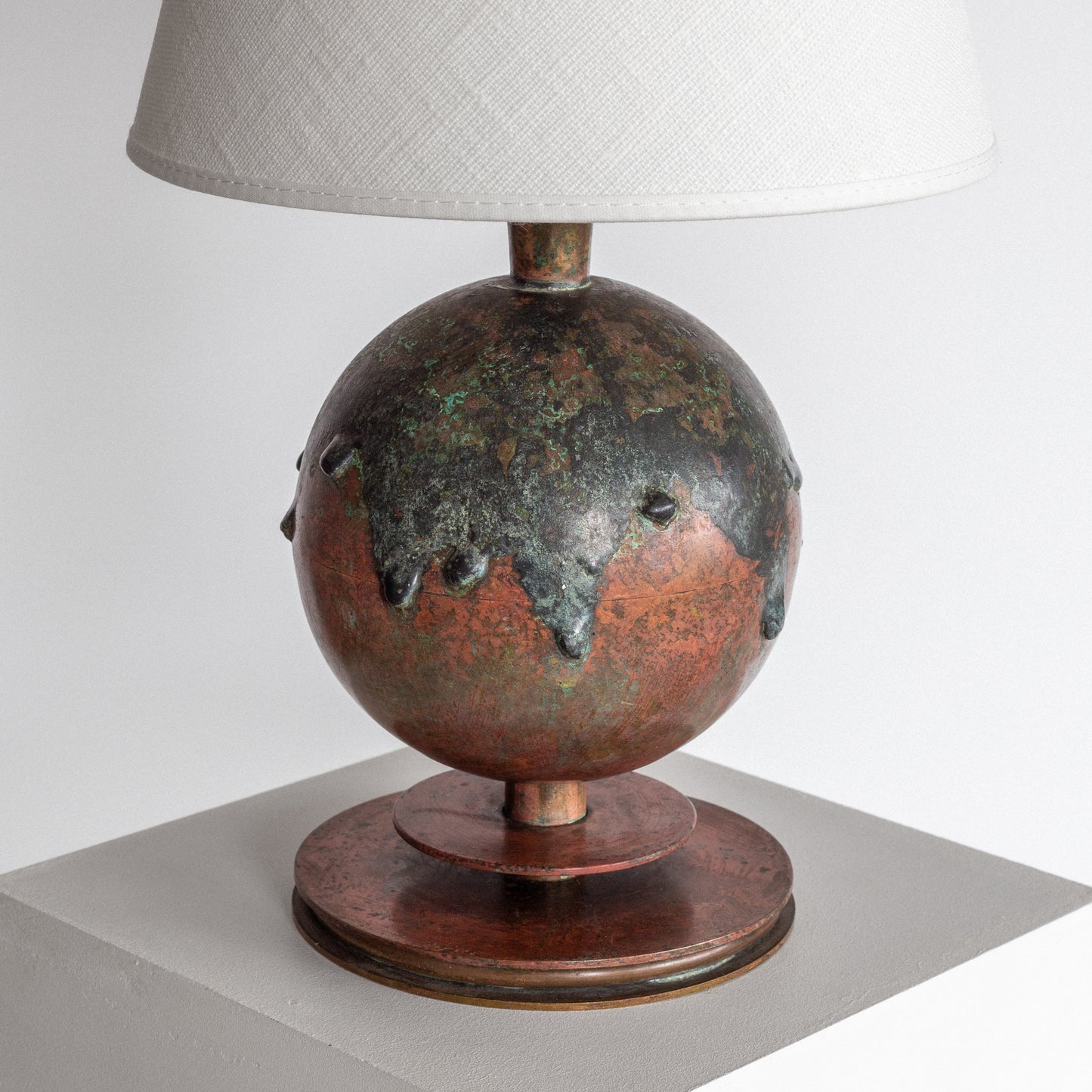 Patinated Bronze Table Lamp
