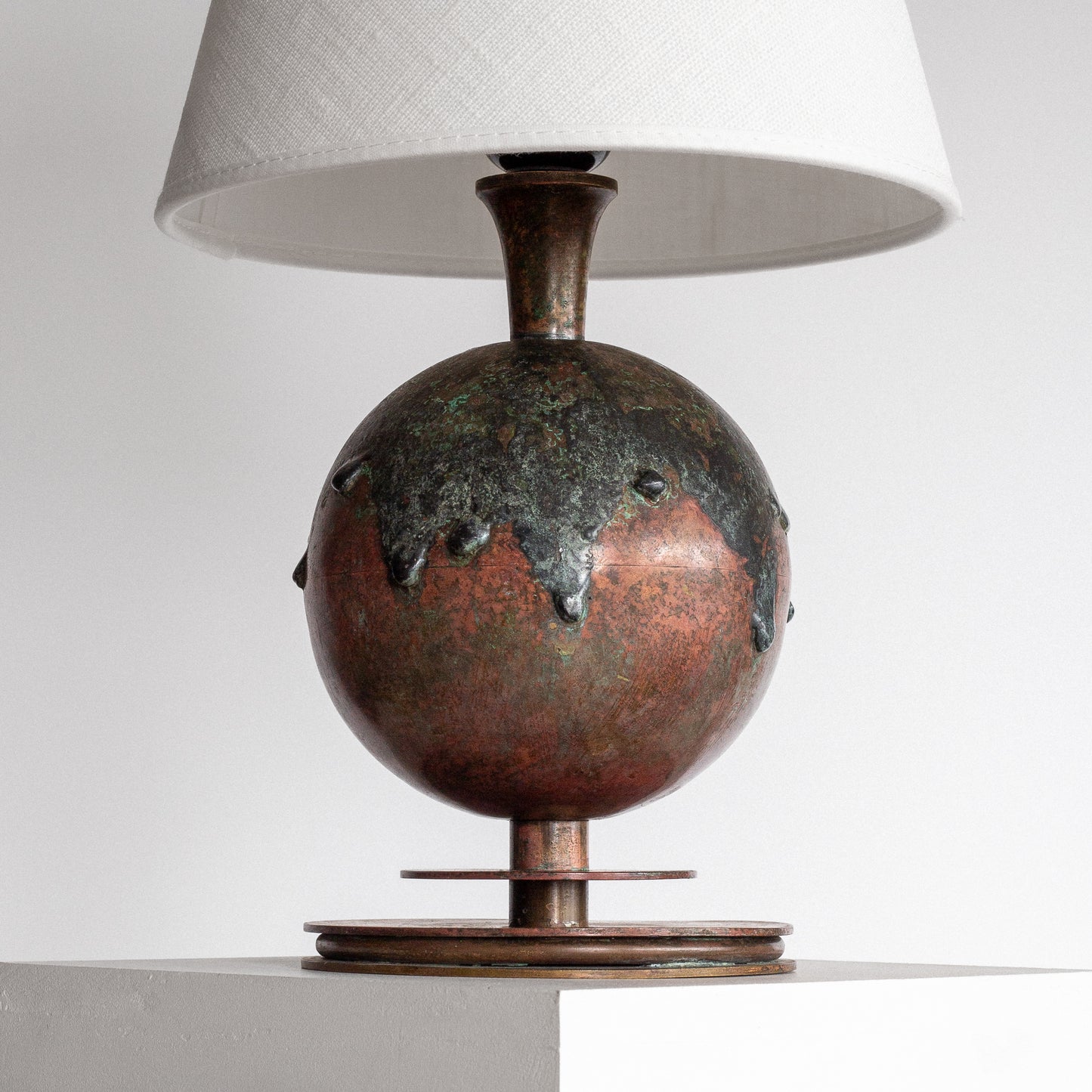 Patinated Bronze Table Lamp