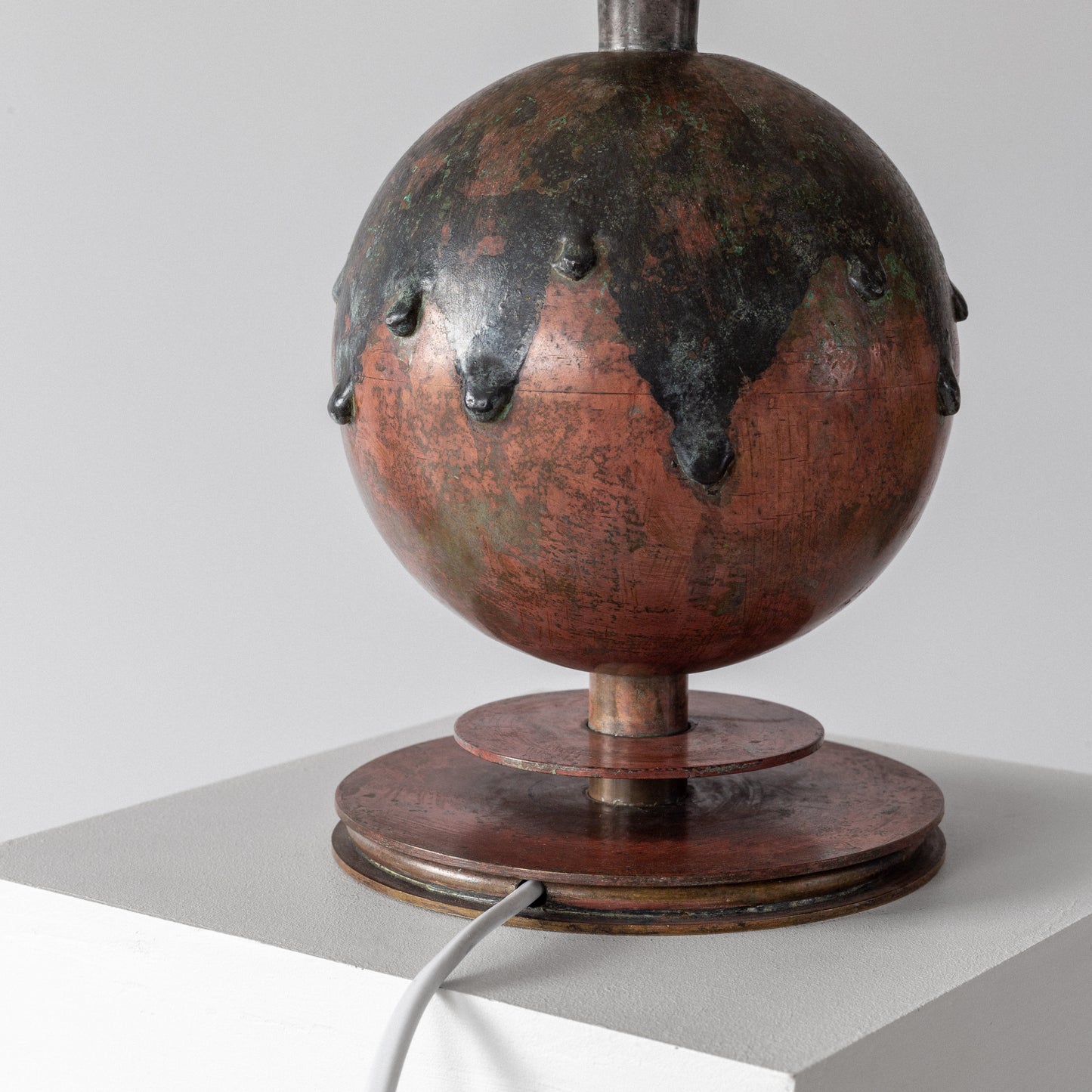 Patinated Bronze Table Lamp