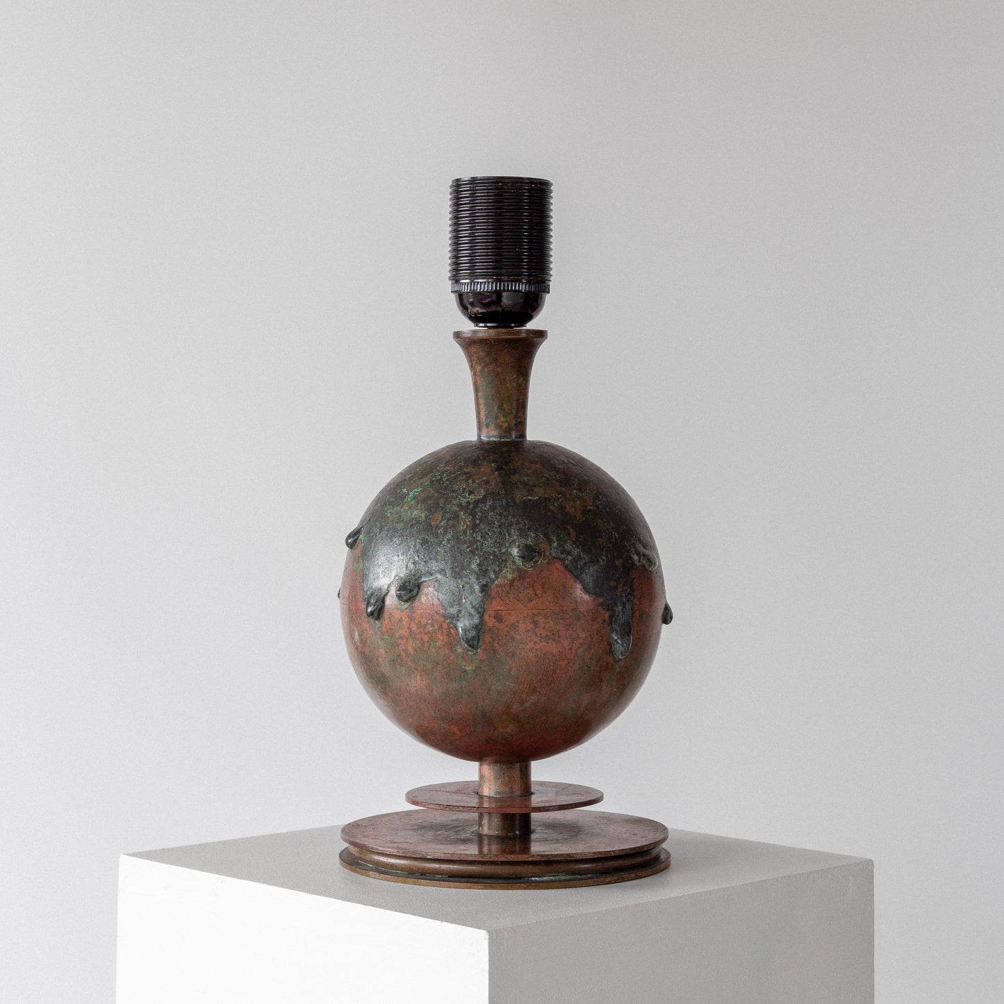 Patinated Bronze Table Lamp