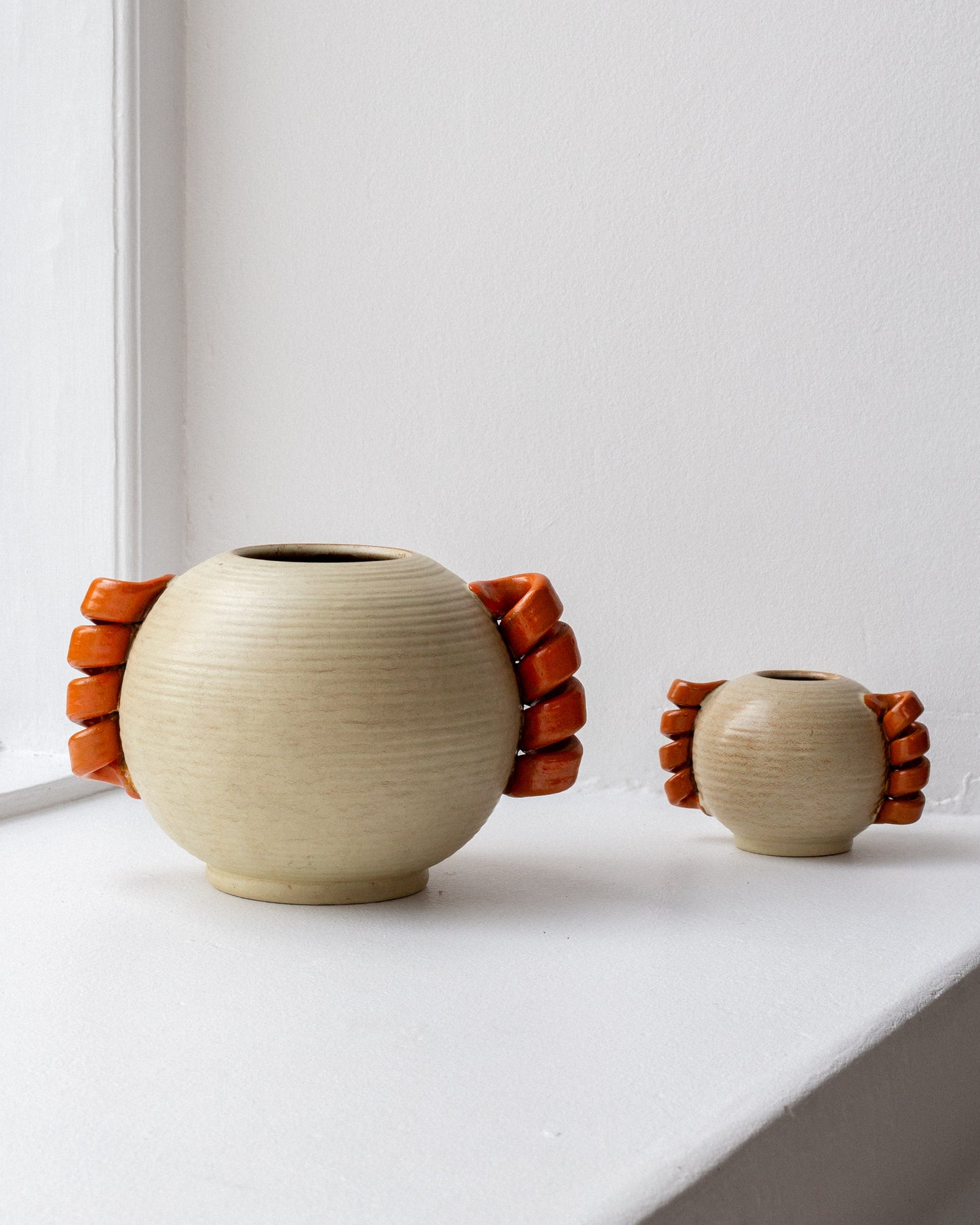 Modernist Handled Vases