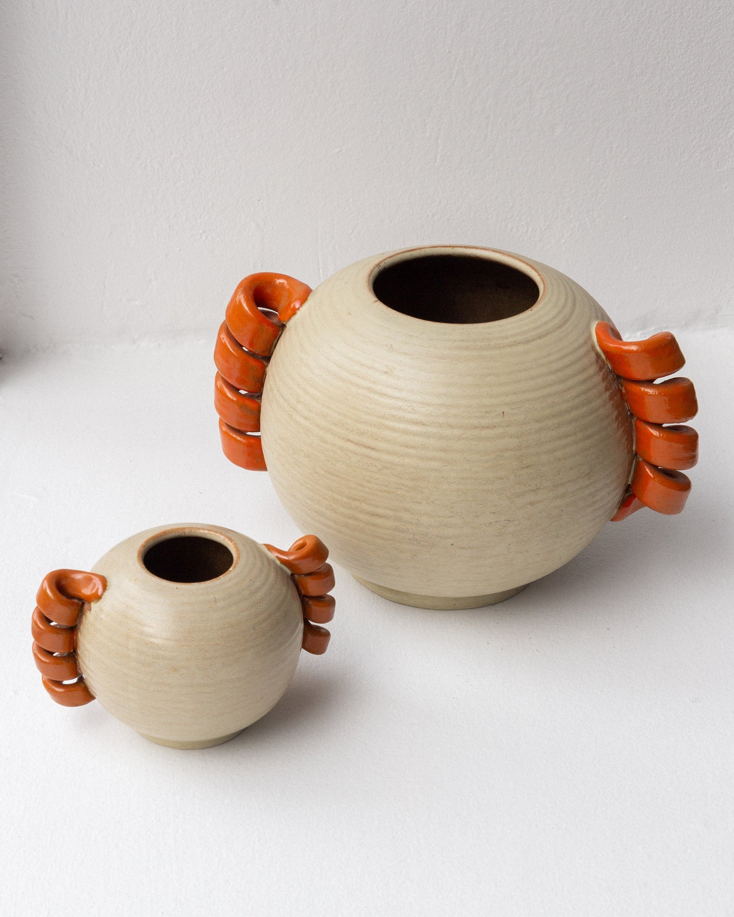 Modernist Handled Vases
