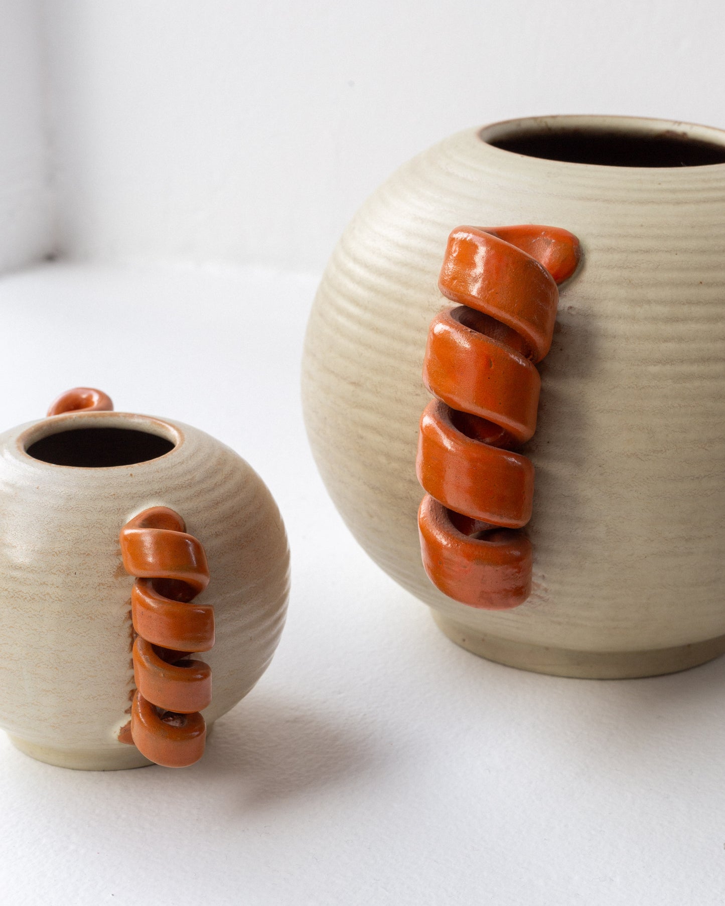 Modernist Handled Vases