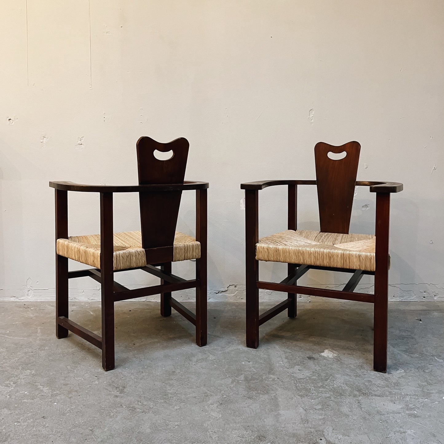 Arts & Crafts Armchair Pair
