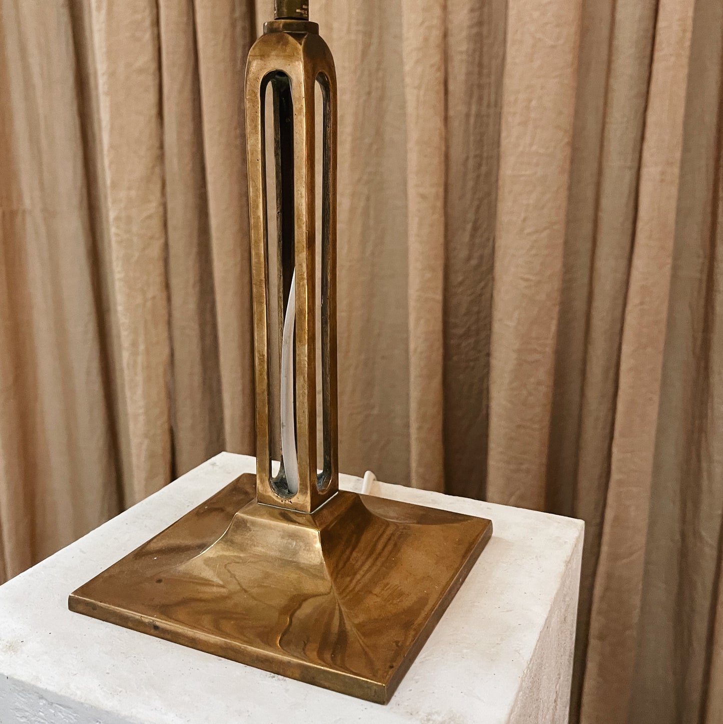 Brass Jugendstil Table Lamp