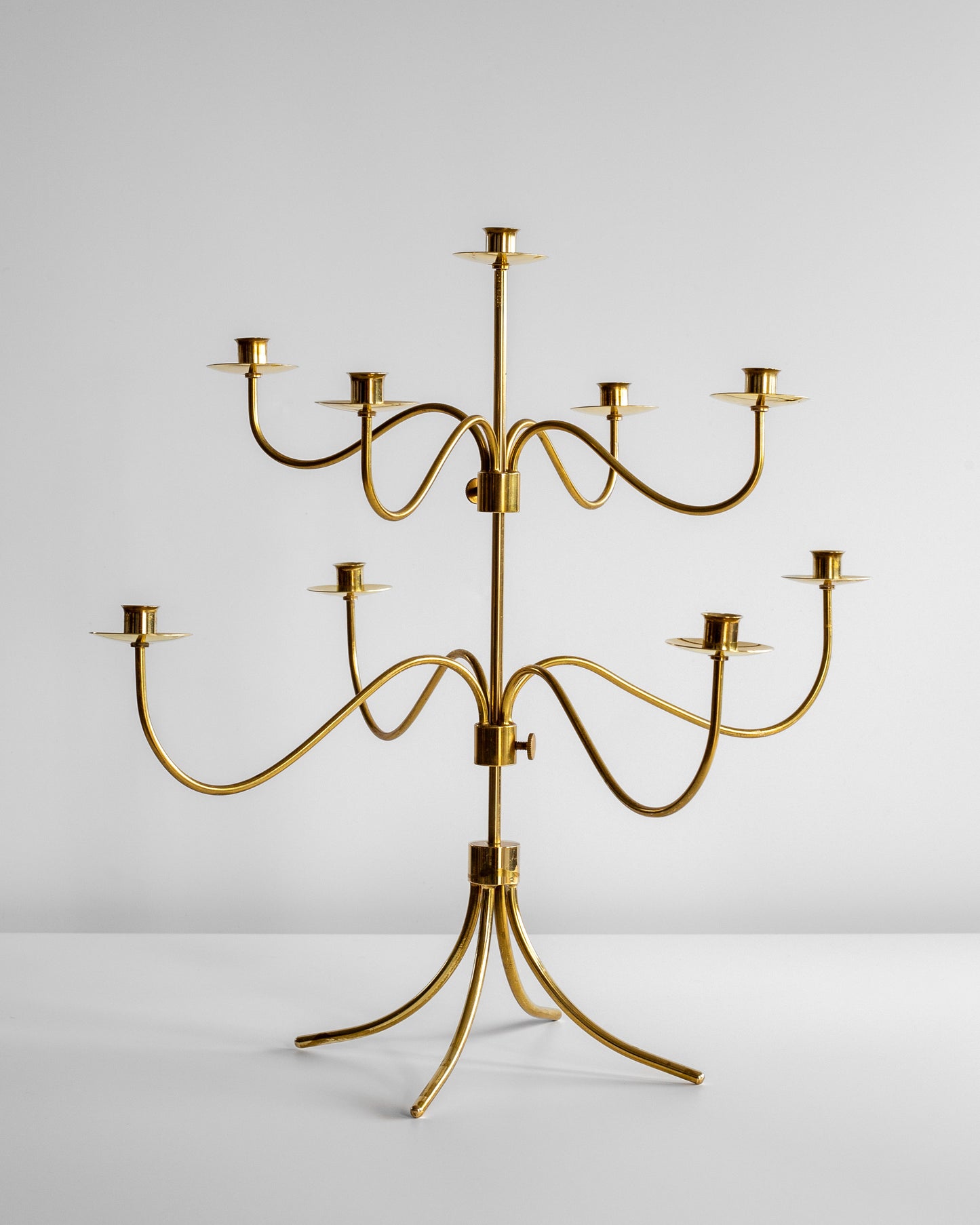 Large Brass Candelabra
