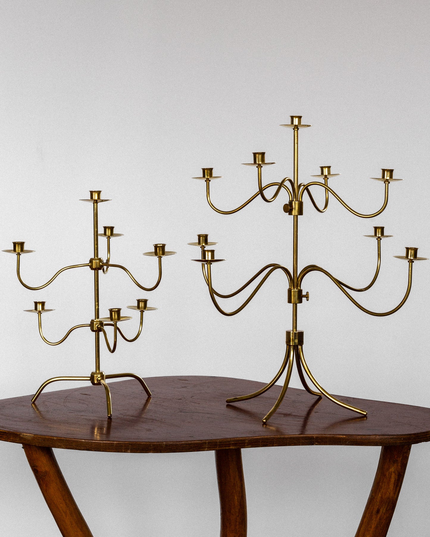 Large Brass Candelabra