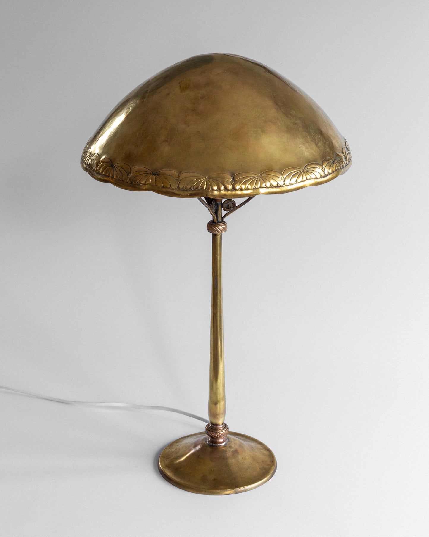 Jugend Brass Table Lamp