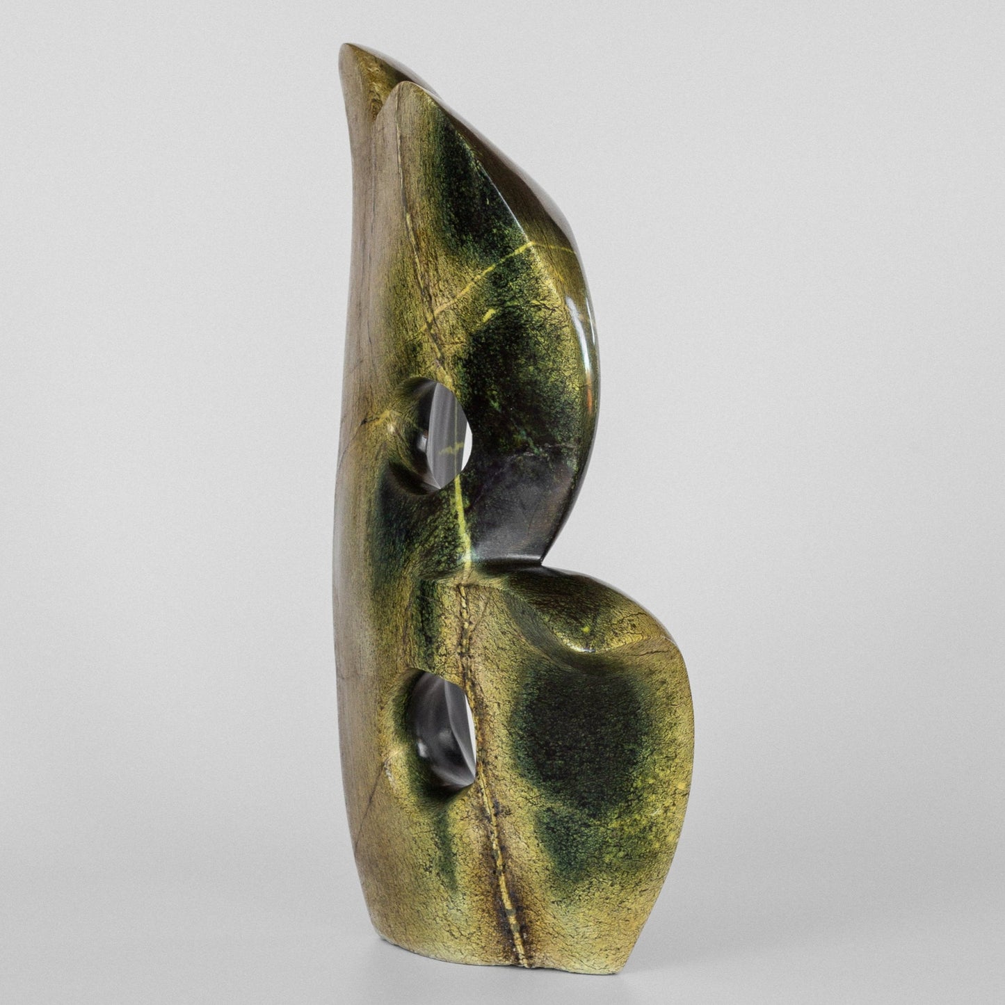 Abstract Serpentine Stone Sculpture
