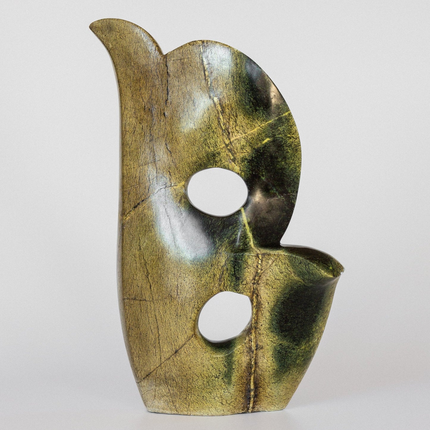 Abstract Serpentine Stone Sculpture