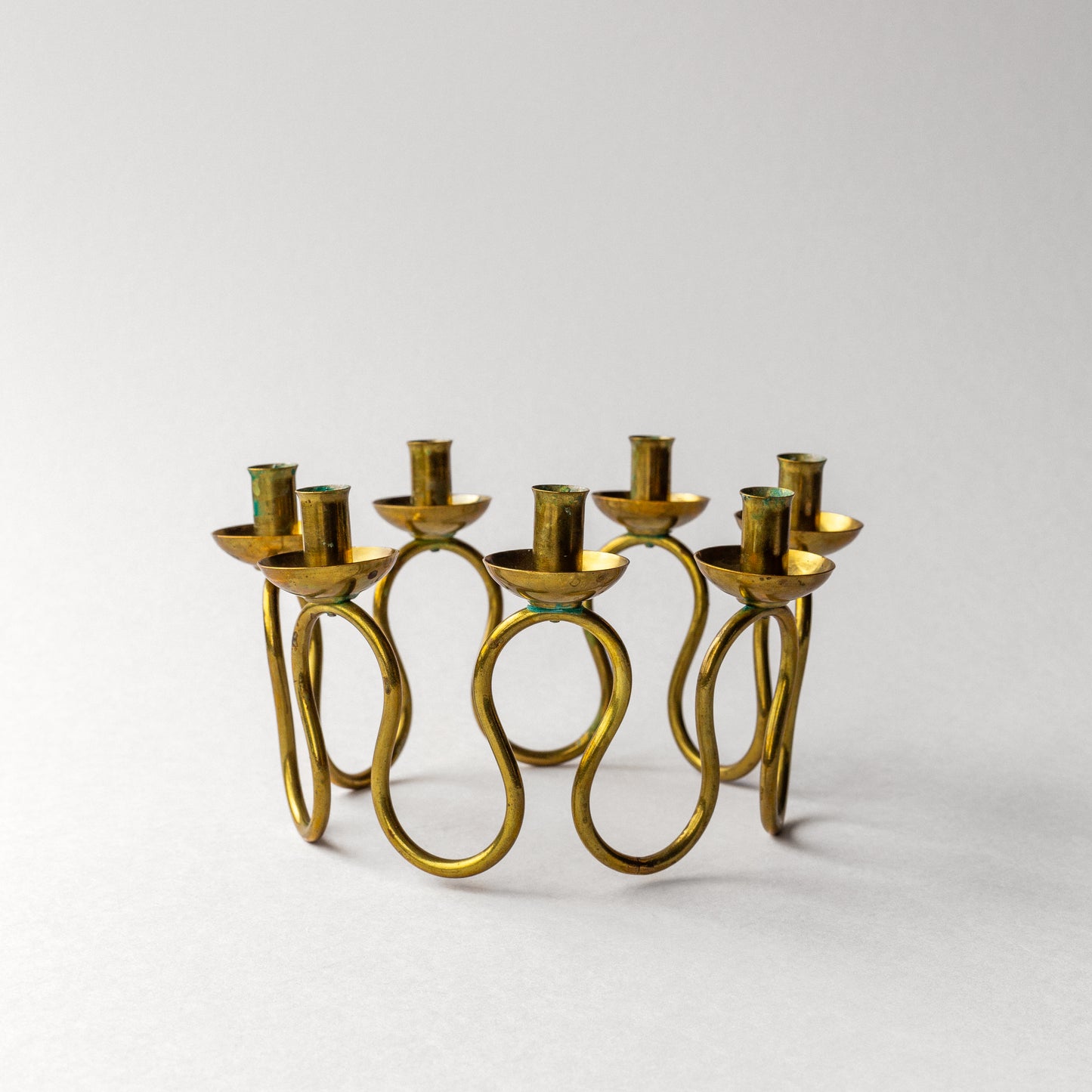 Swedish Modern Brass Candlestick