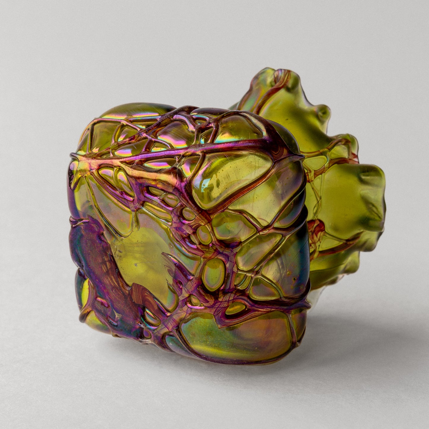 Pallme-König Iridescent Glass Vases