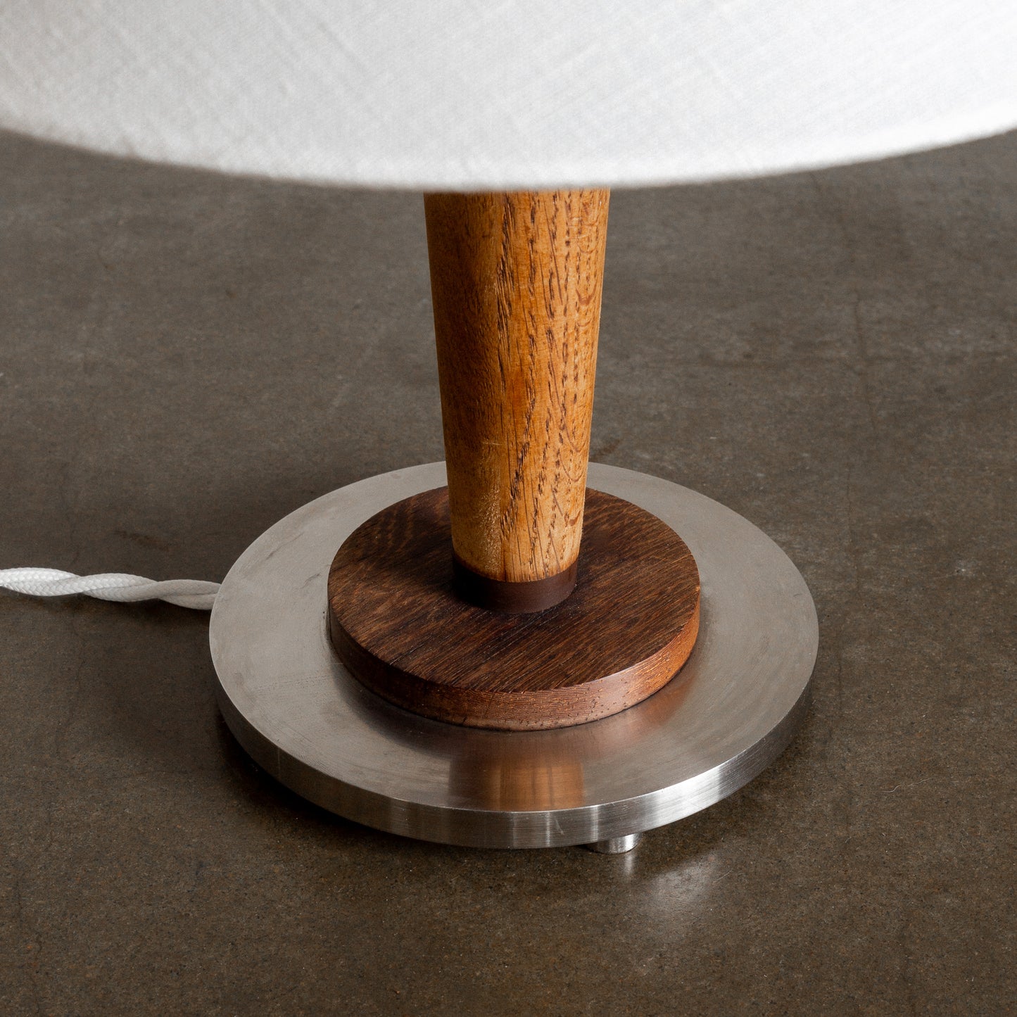 Metal and Wood Lamp