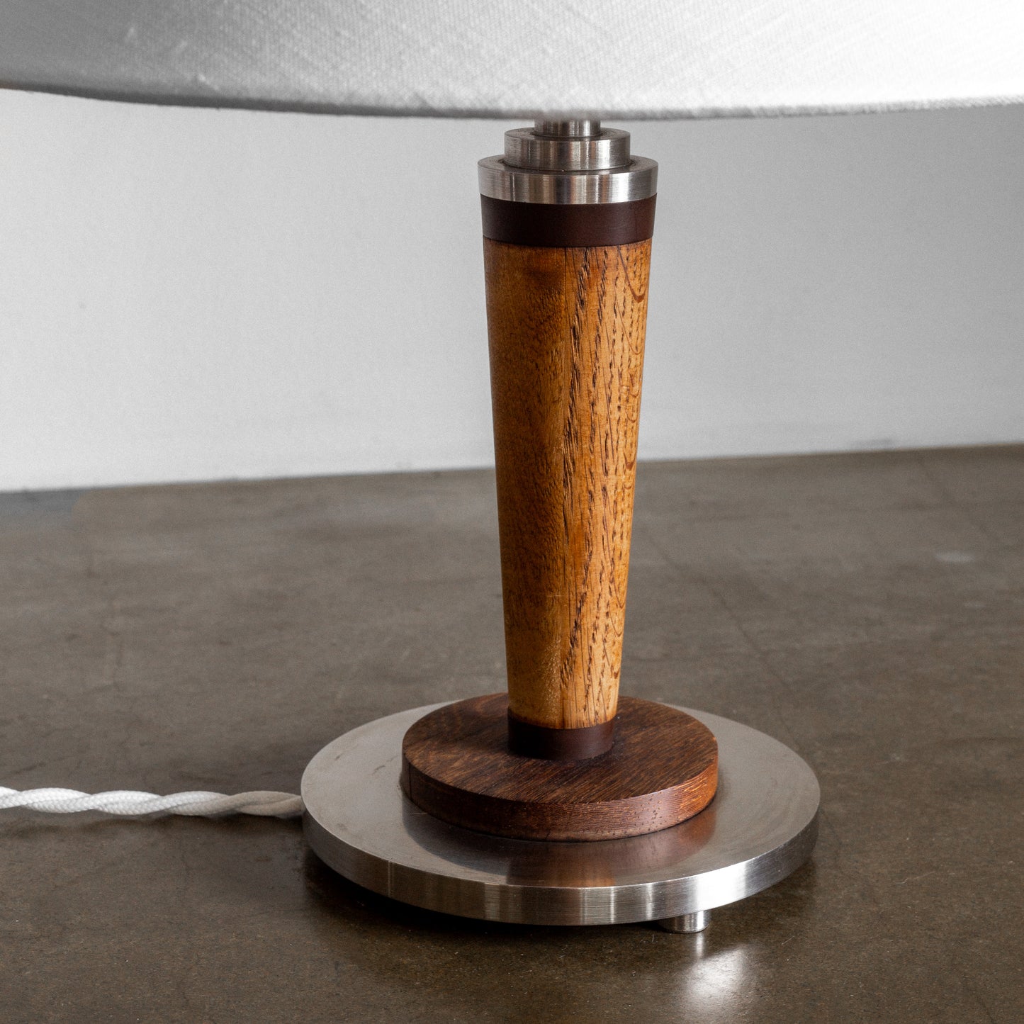 Metal and Wood Lamp