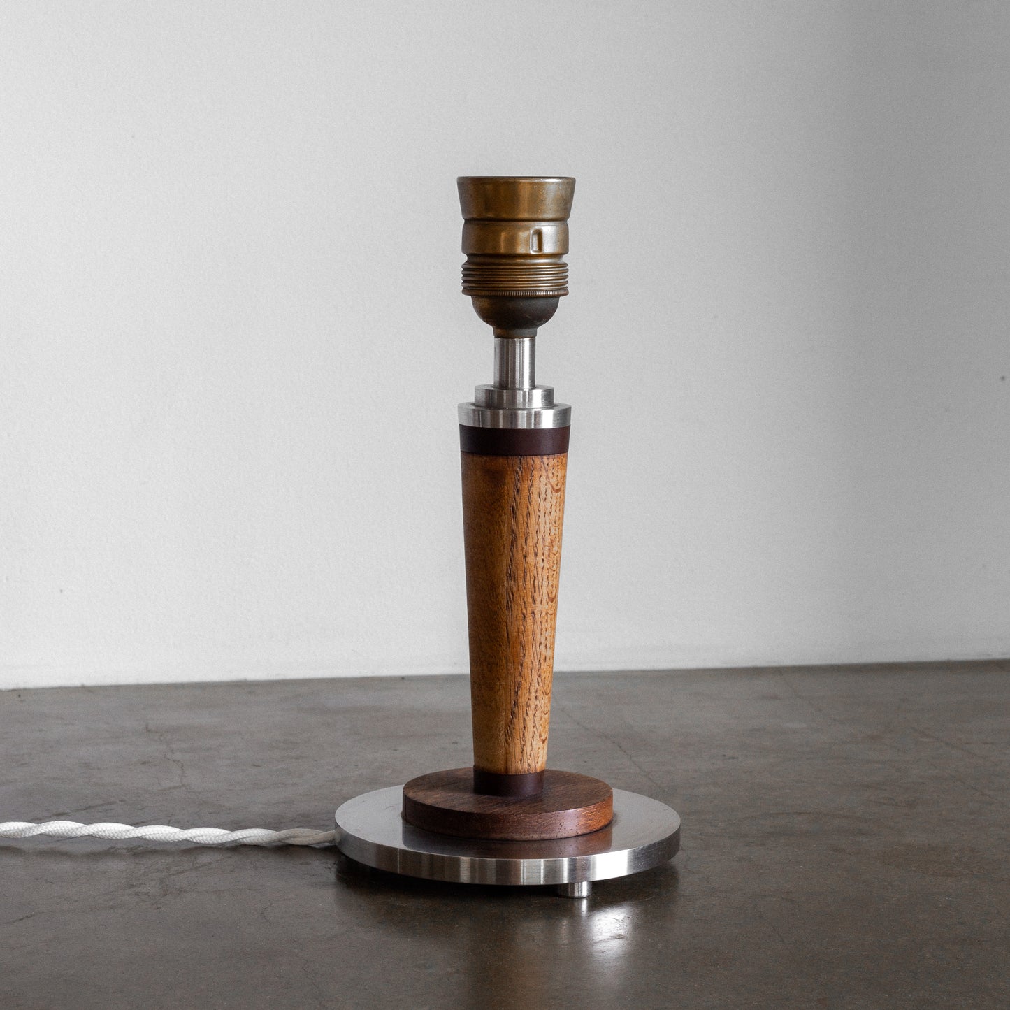 Metal and Wood Lamp