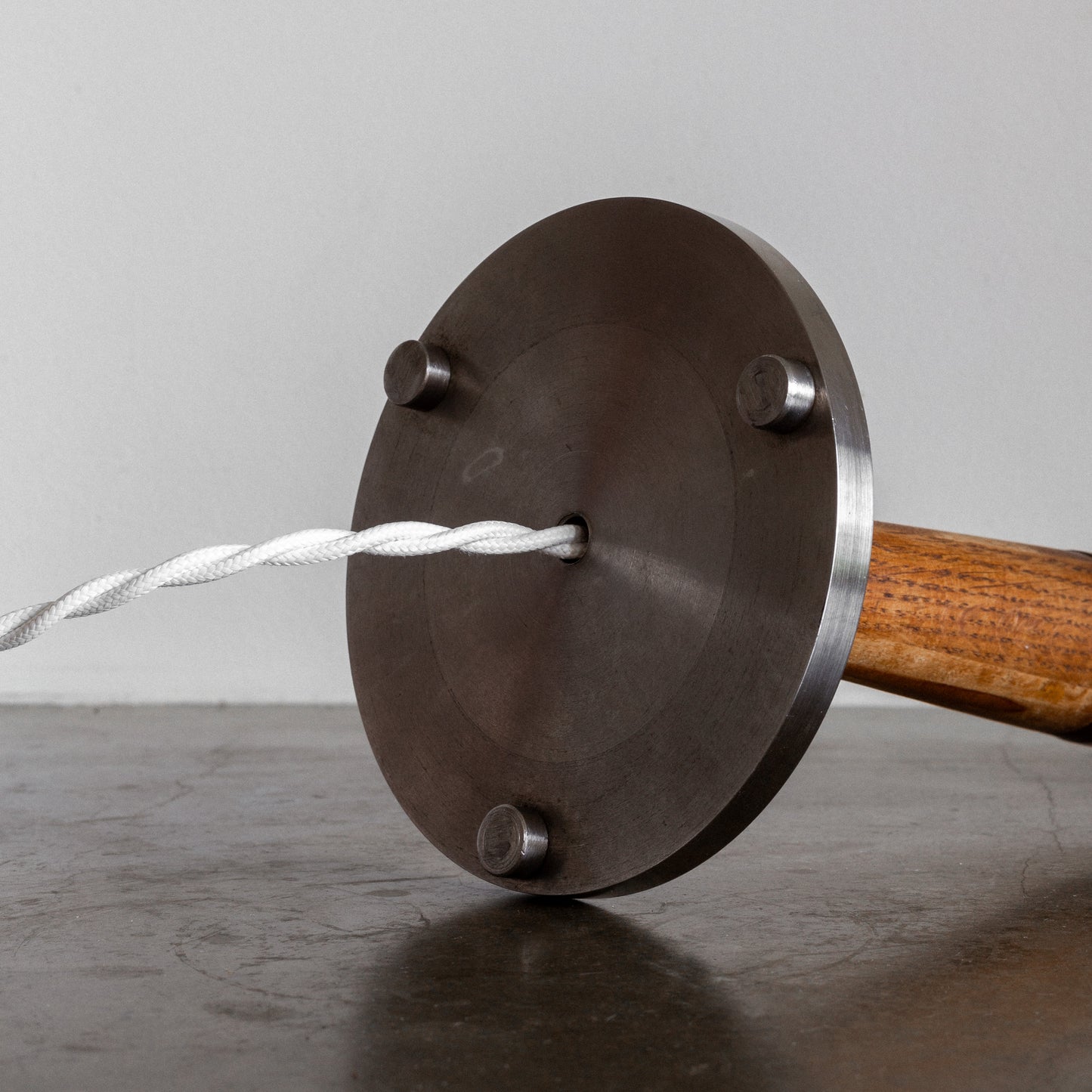 Chrome & Wood Table Lamp