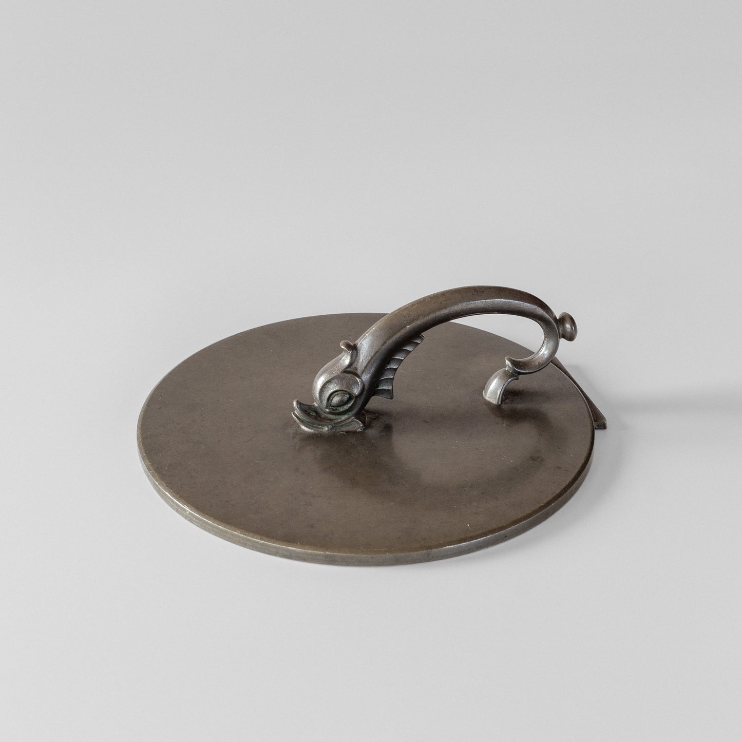 Pewter Hand-Held Mirror