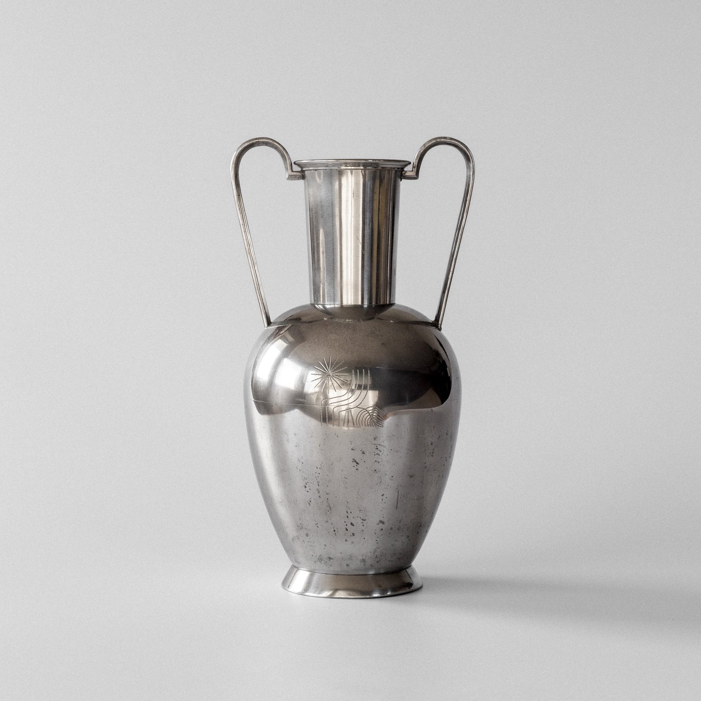 Modernist Pewter Amphora