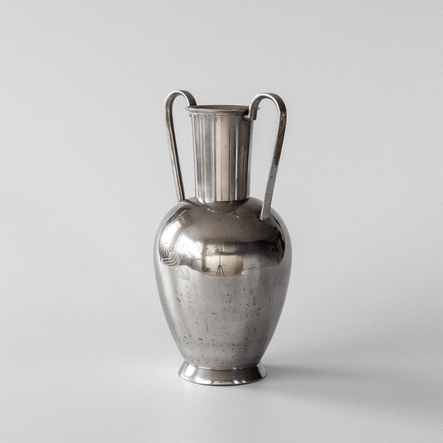 Modernist Pewter Amphora