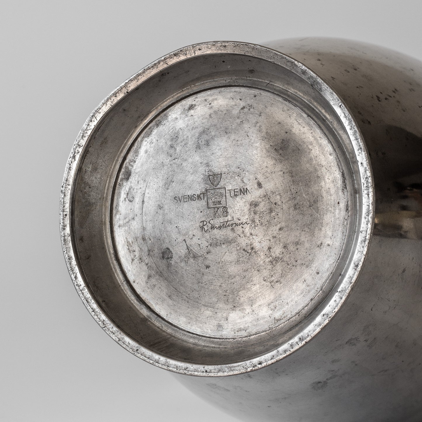 Modernist Pewter Amphora