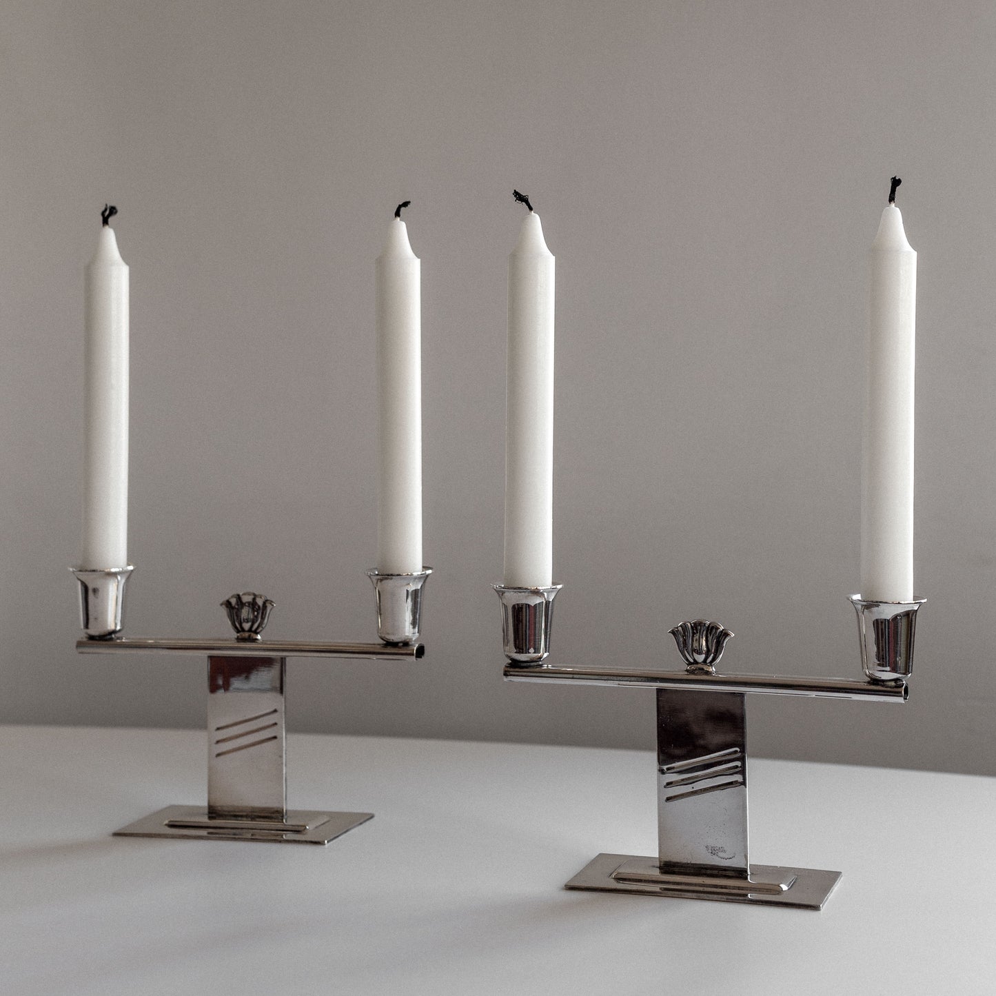 Silver-Plated Candlesticks
