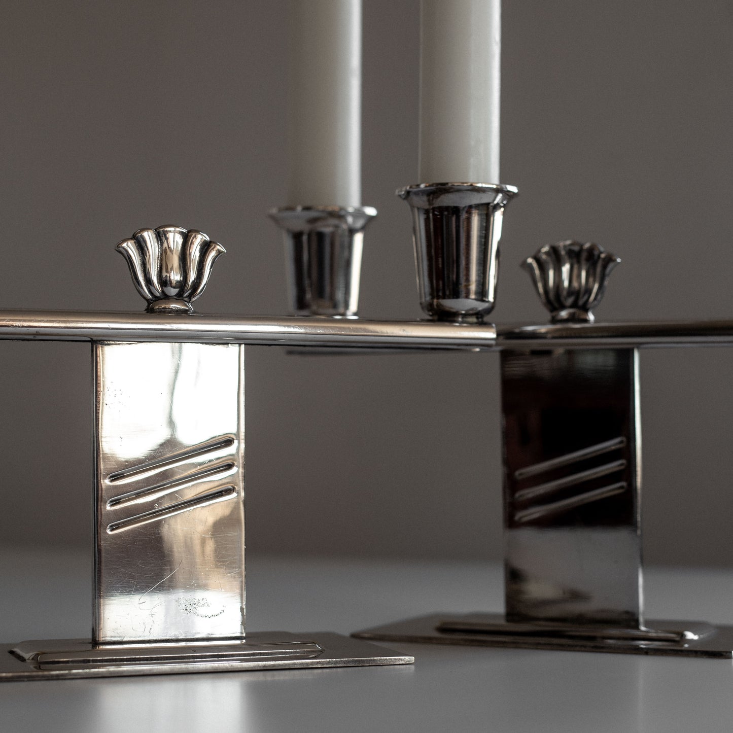 Silver-Plated Candlesticks