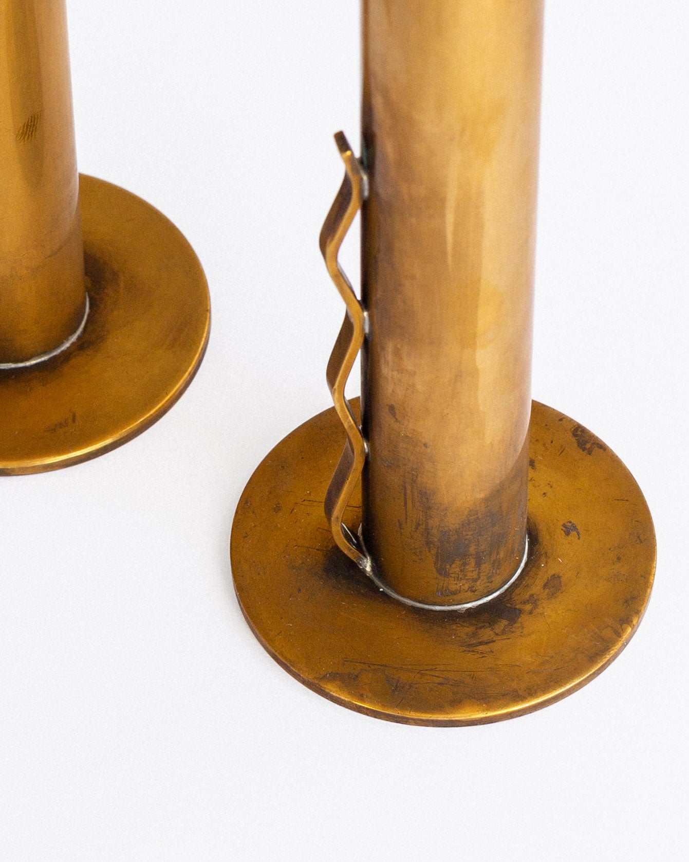 Trio of Brass Vases