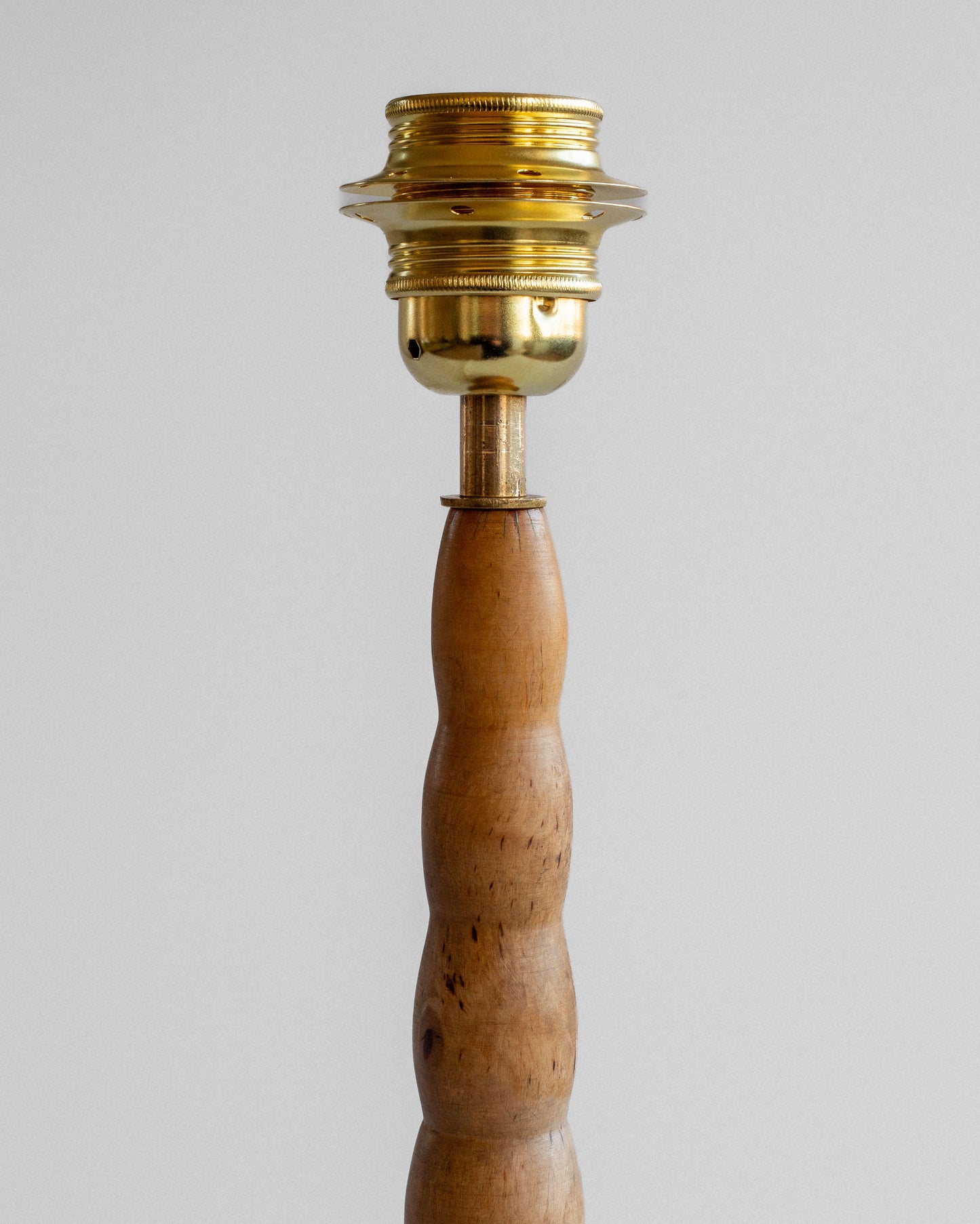 Turned Birch Table Lamp