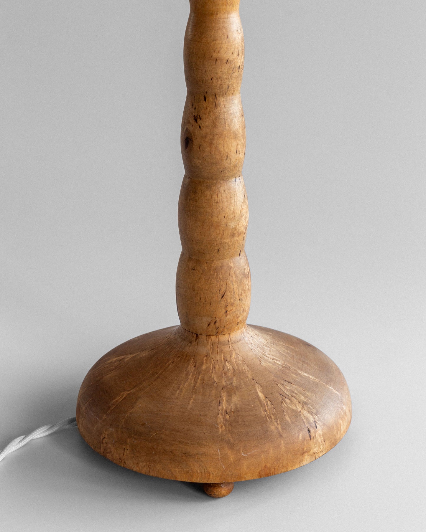 Turned Birch Table Lamp