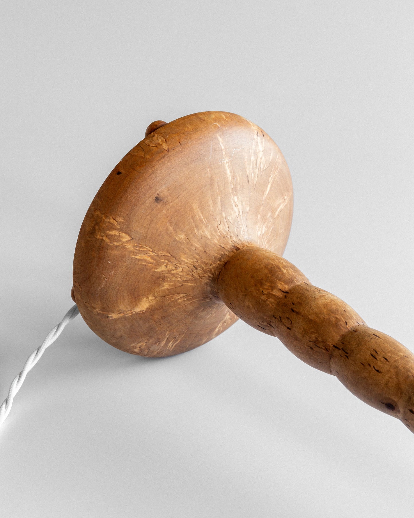 Turned Birch Table Lamp