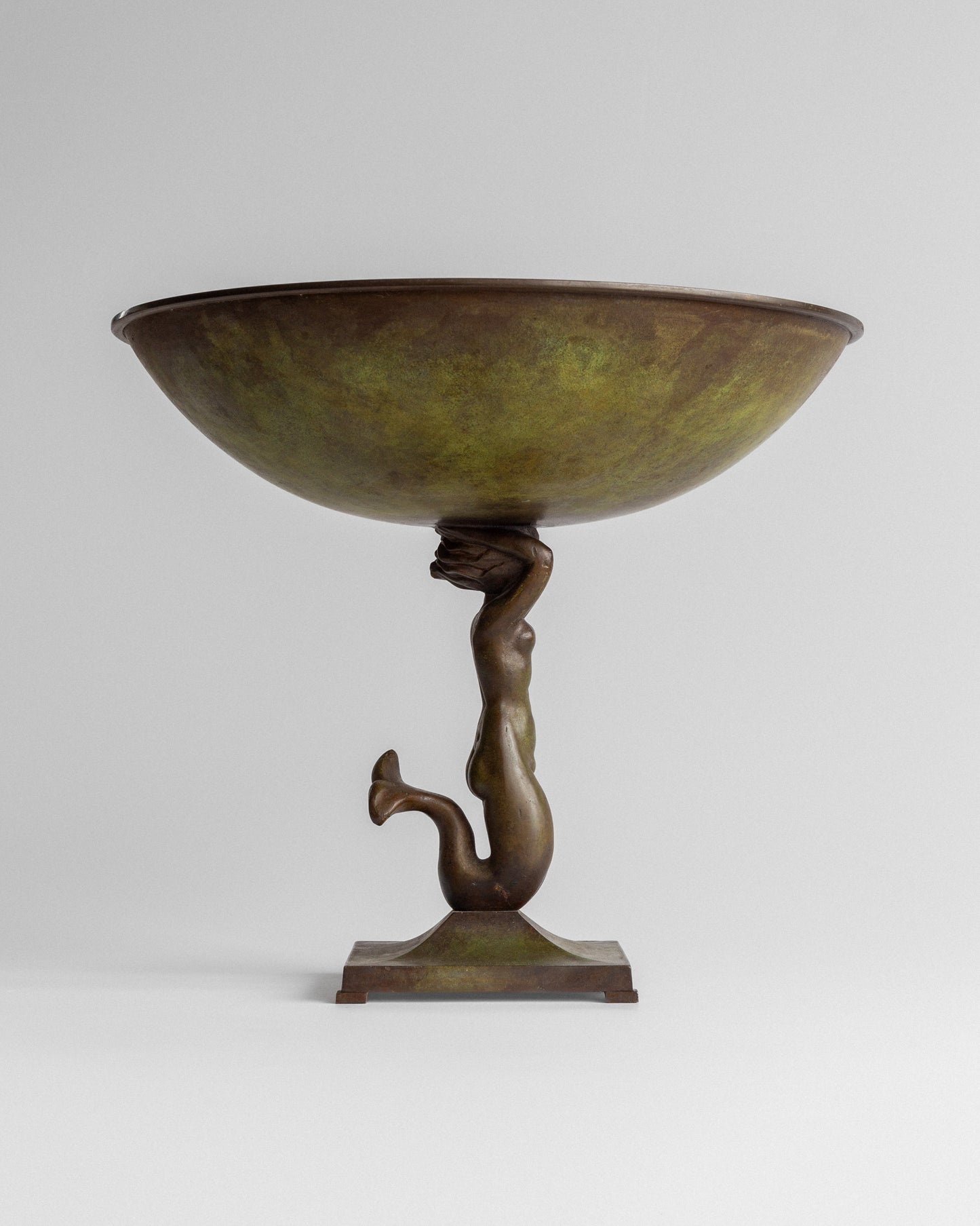 Bronze Bowl with Mermaid